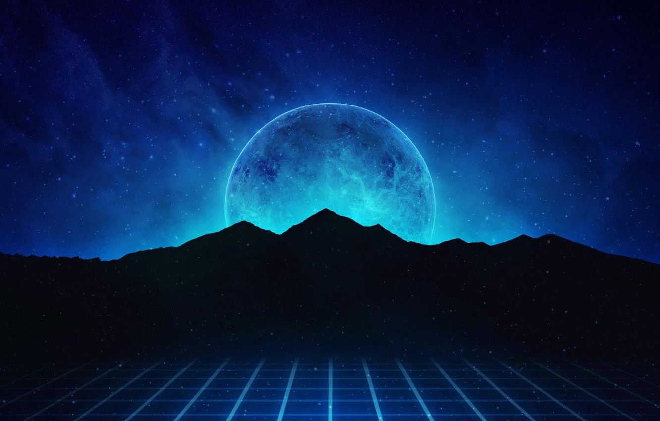 Synthwave Planet Retro Wave Wallpapers