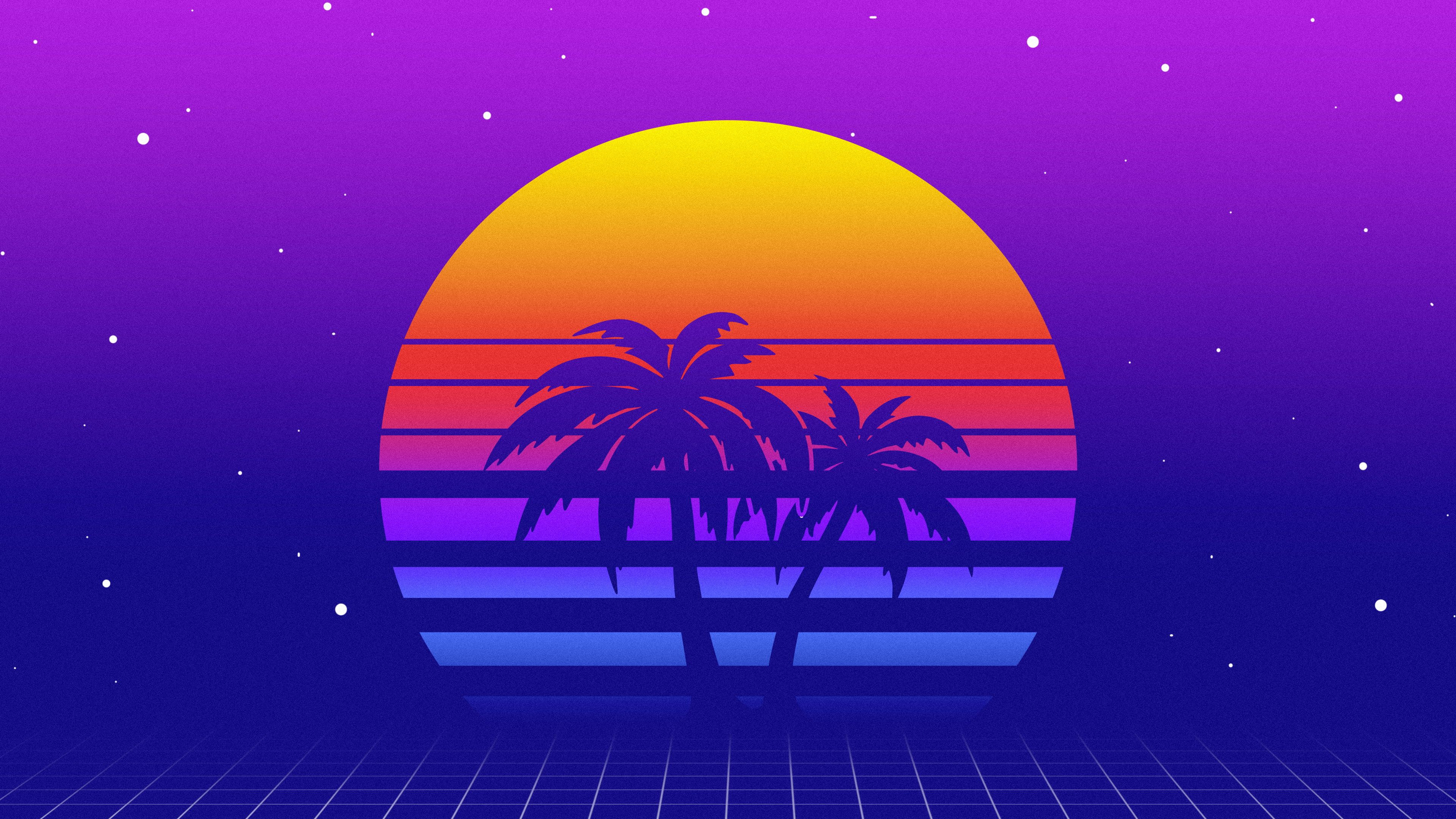 Synthwave Planet Retro Wave Wallpapers