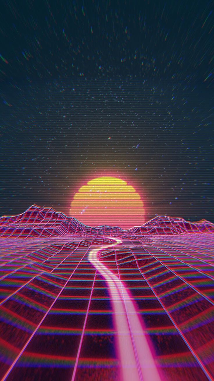 Synthwave Planet Retro Wave Wallpapers