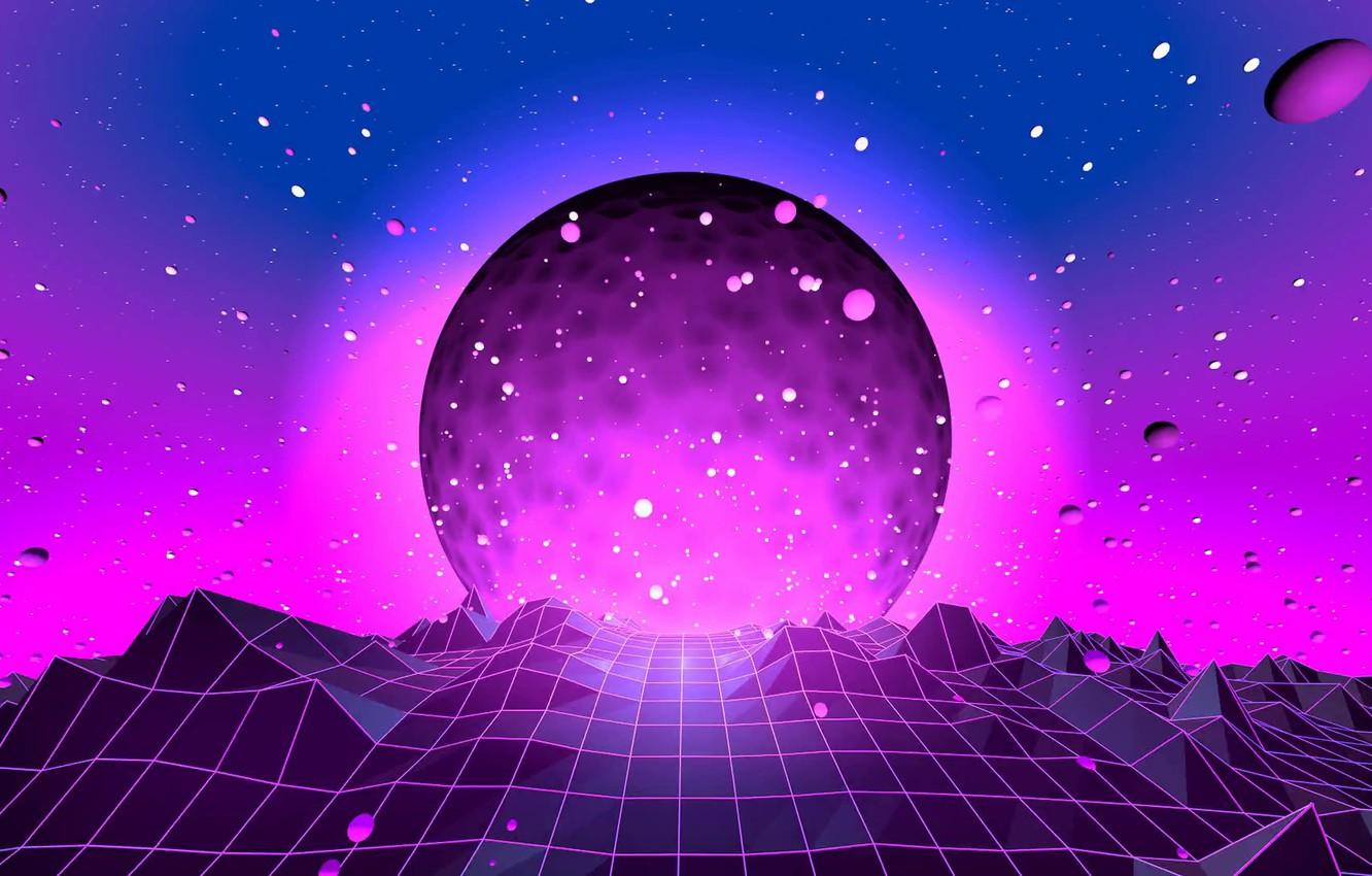 Synthwave Planet Retro Wave Wallpapers