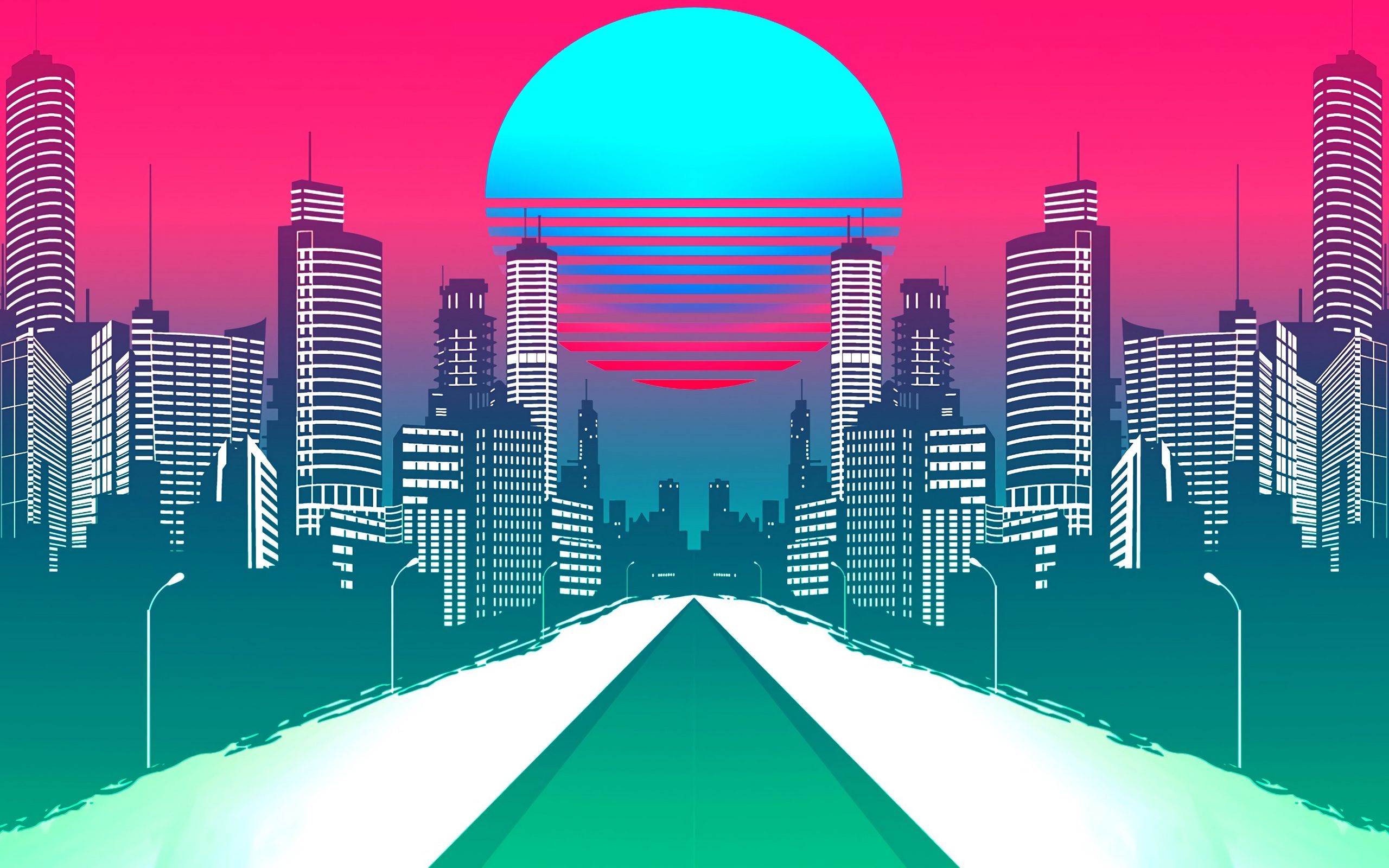 Synthwave Planet Retro Wave Wallpapers