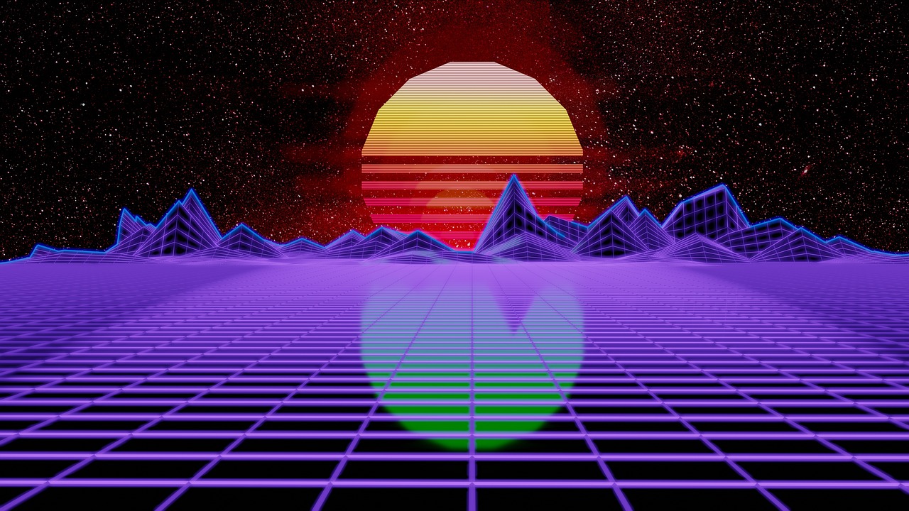 Synthwave Planet Retro Wave Wallpapers