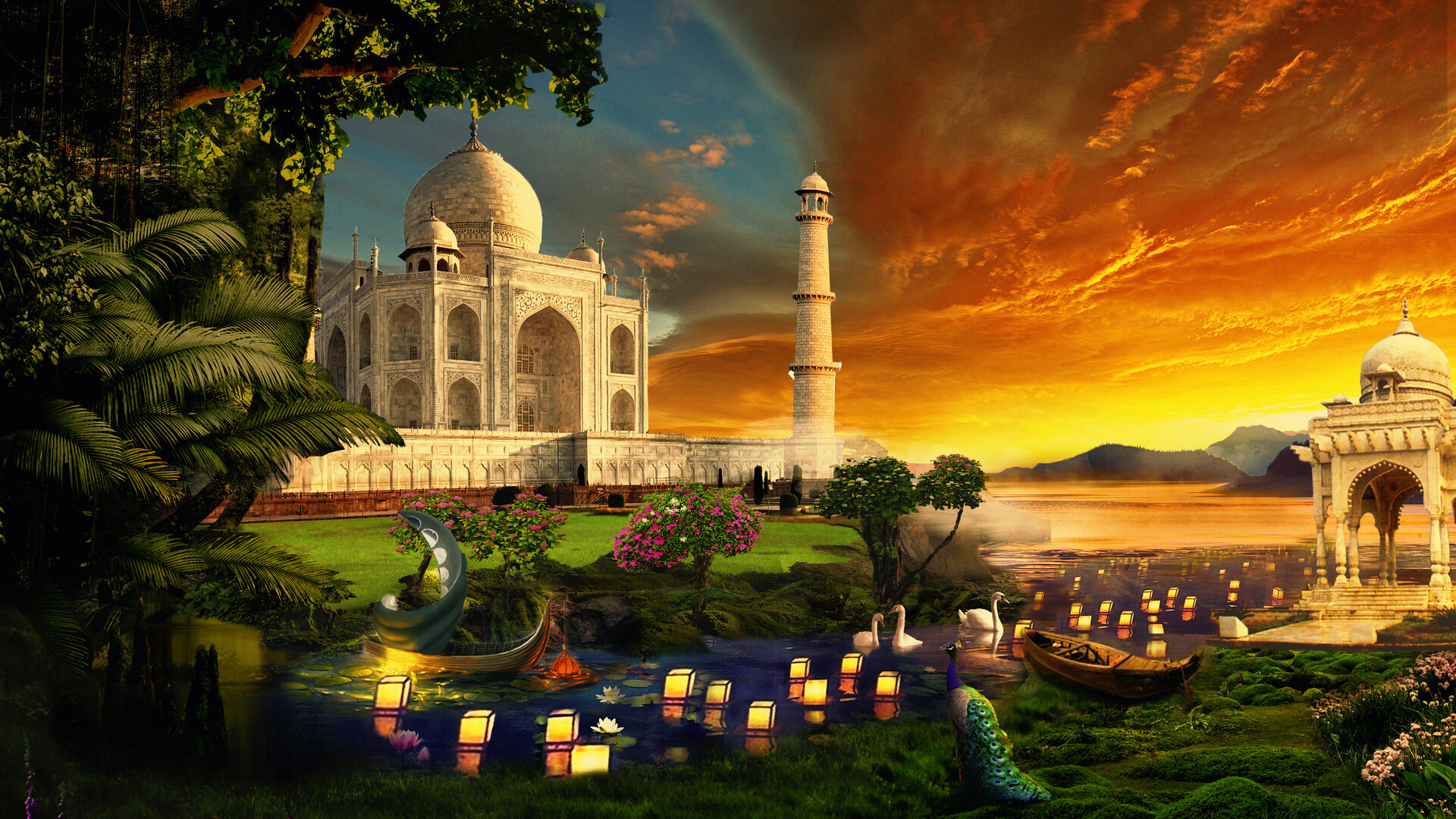 Taj Mahal Digital Art Wallpapers