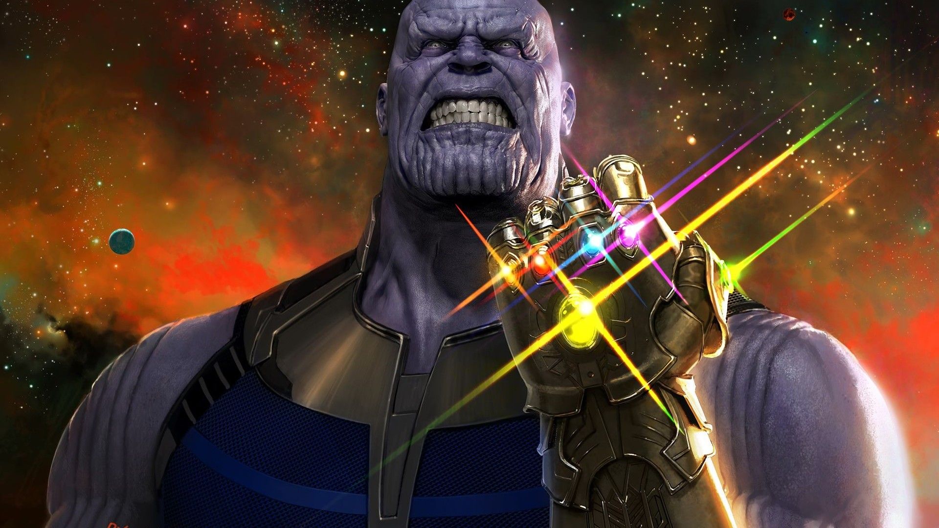 Thanos With Infinity Gauntlet Wallpapers