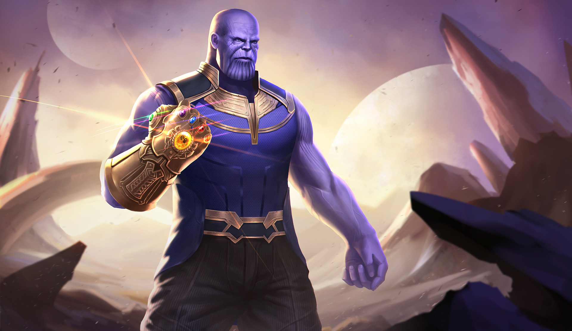 Thanos With Infinity Gauntlet Wallpapers