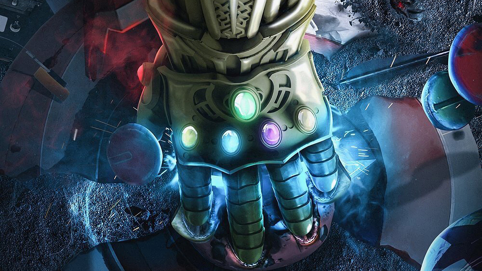 Thanos With Infinity Gauntlet Wallpapers