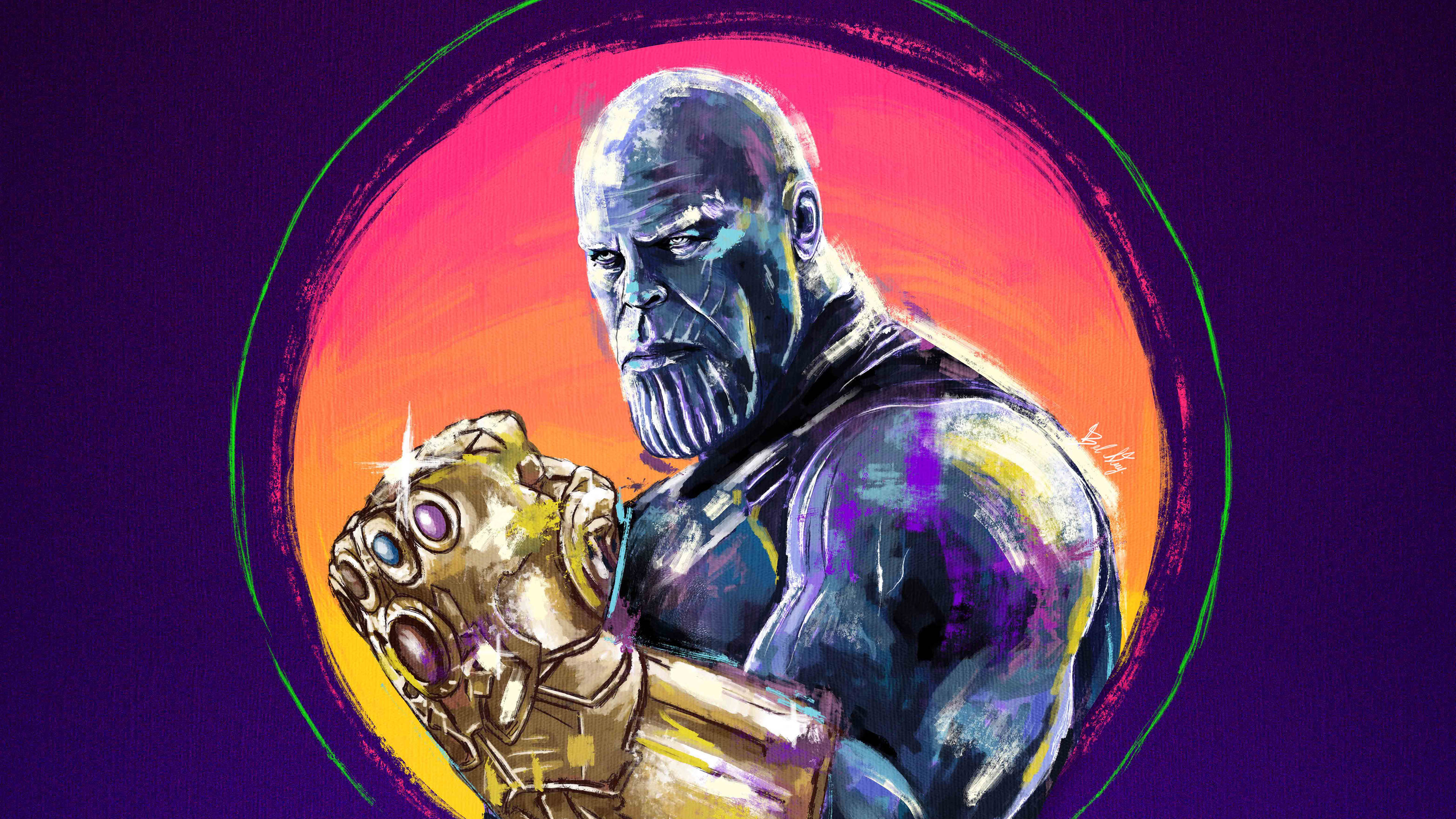 Thanos With Infinity Gauntlet Wallpapers