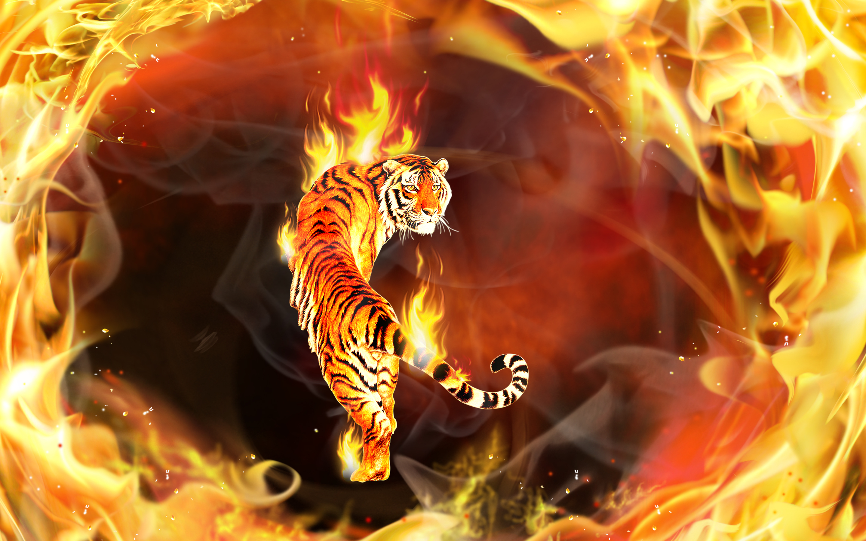 Tiger With Wings Wallpapers