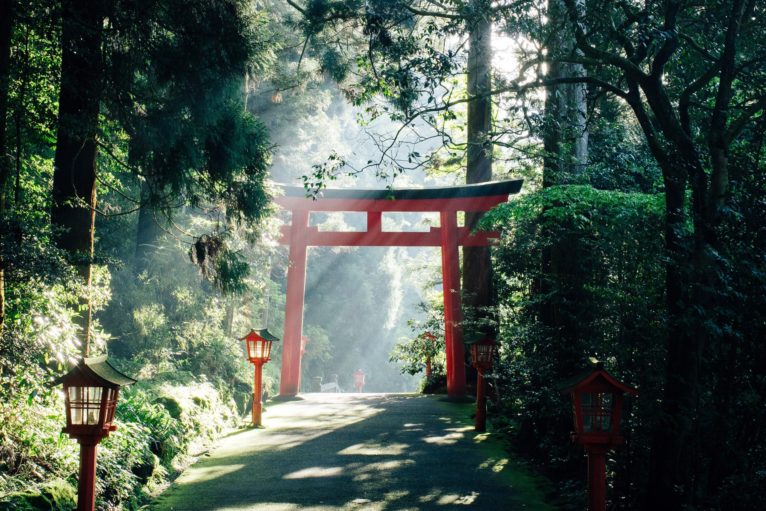 Torii Gate Paint Art Wallpapers