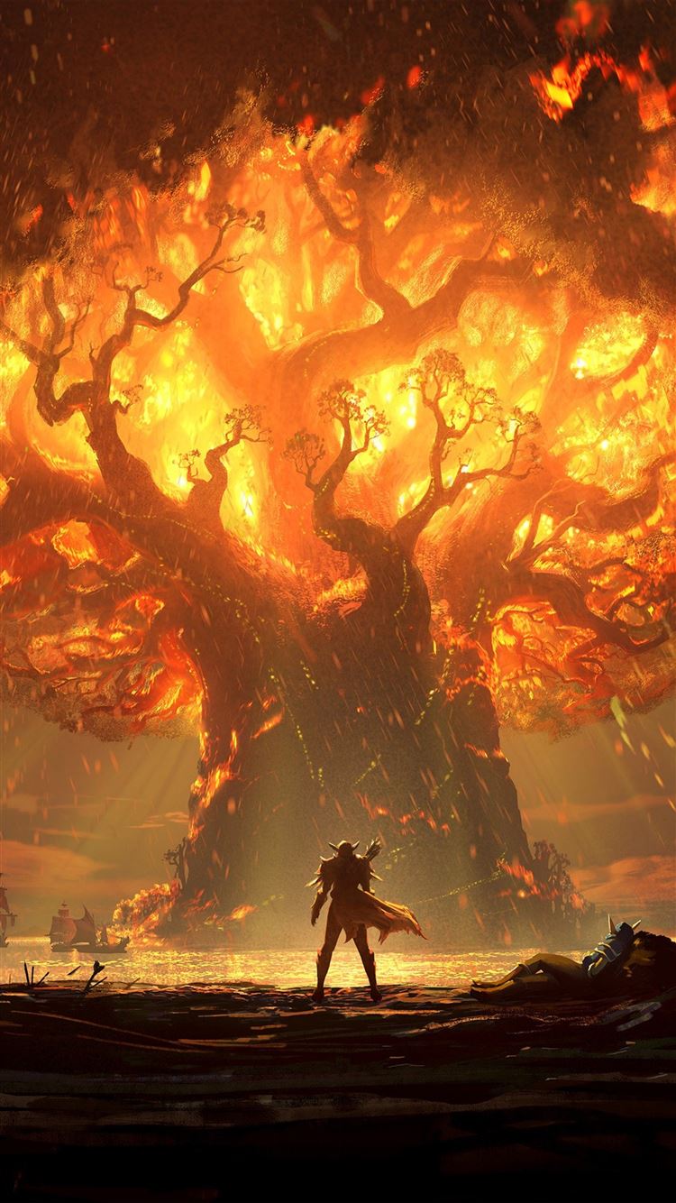 Tree On Fire Wallpapers