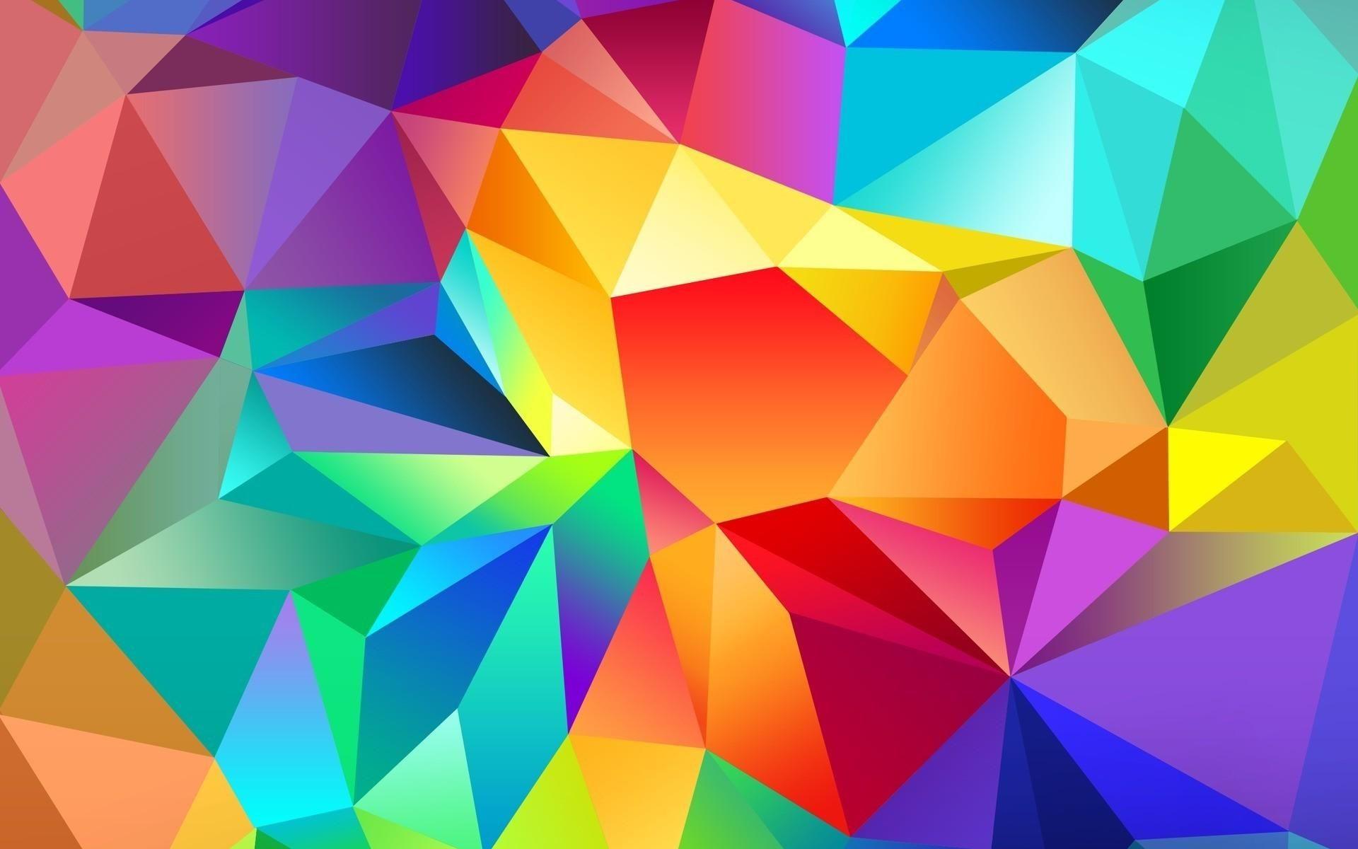 Triangle Colorful Pattern Wallpapers