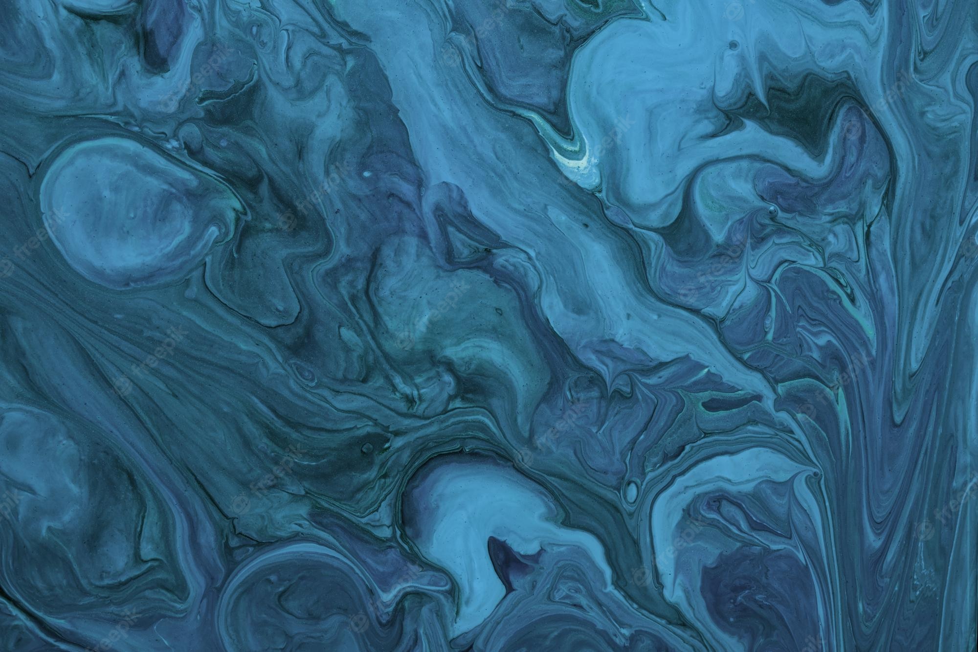 Turquoise Liquid Art Wallpapers