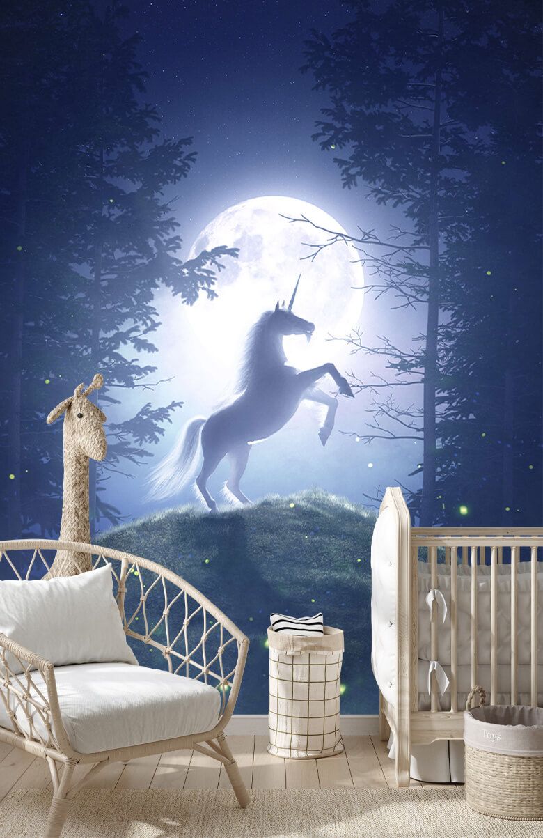 Unicorn Horse Full Moon Wallpapers