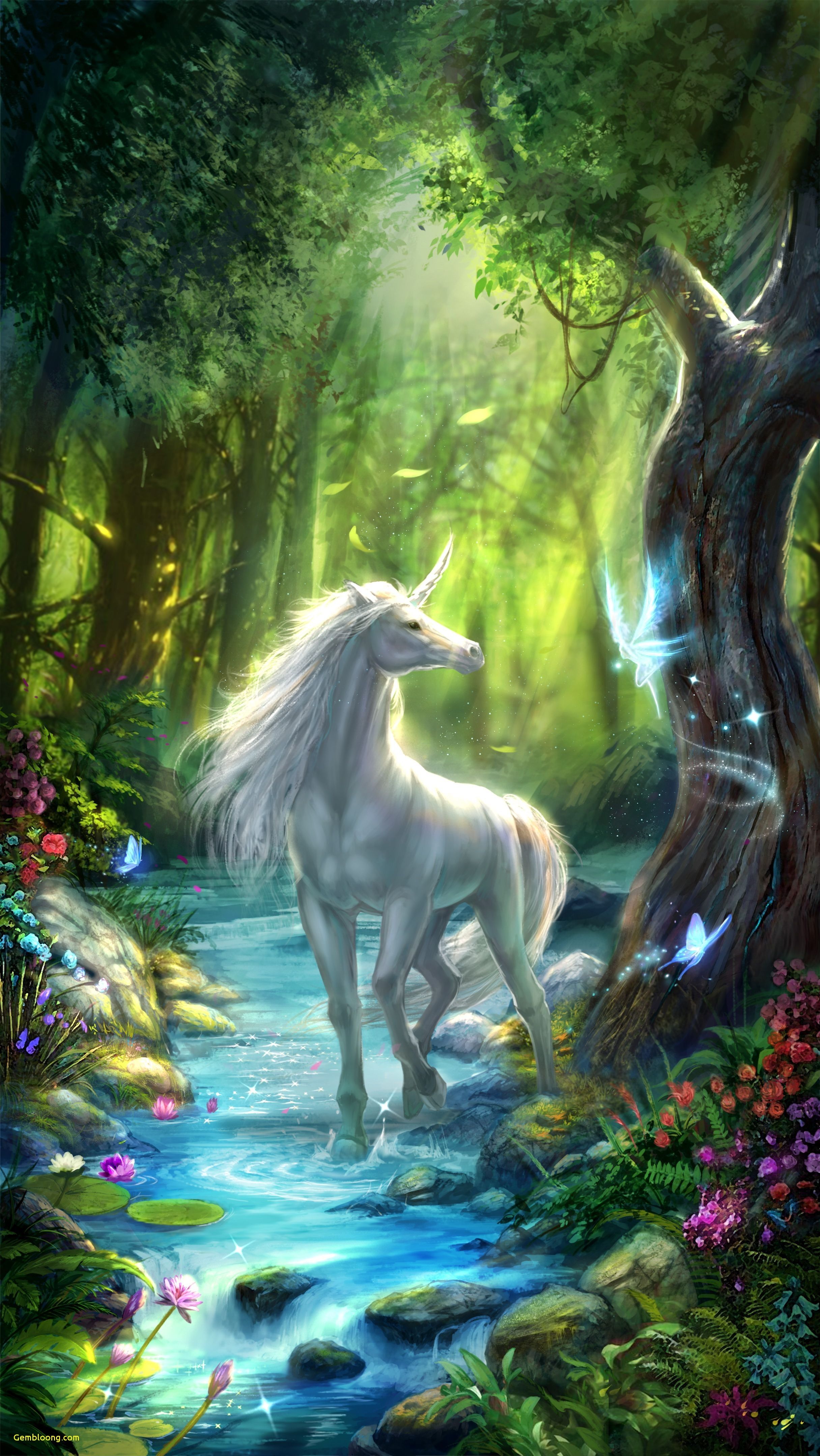 Unicorn Horse Full Moon Wallpapers