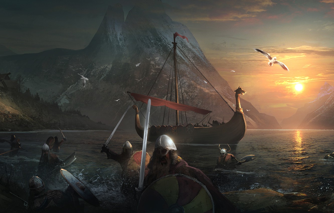Viking Sunset Wallpapers
