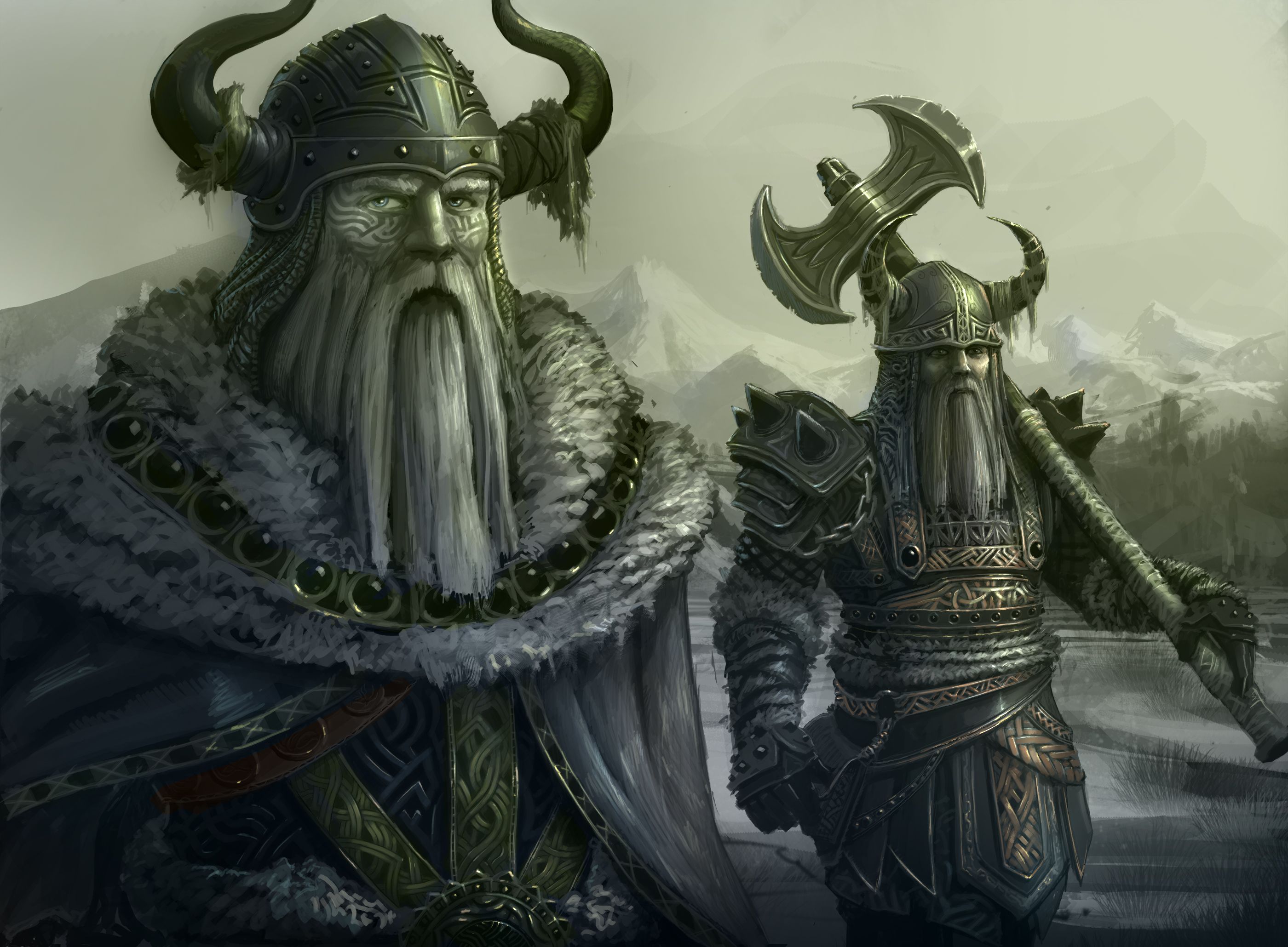 Viking Warrior Cool Illustration Wallpapers
