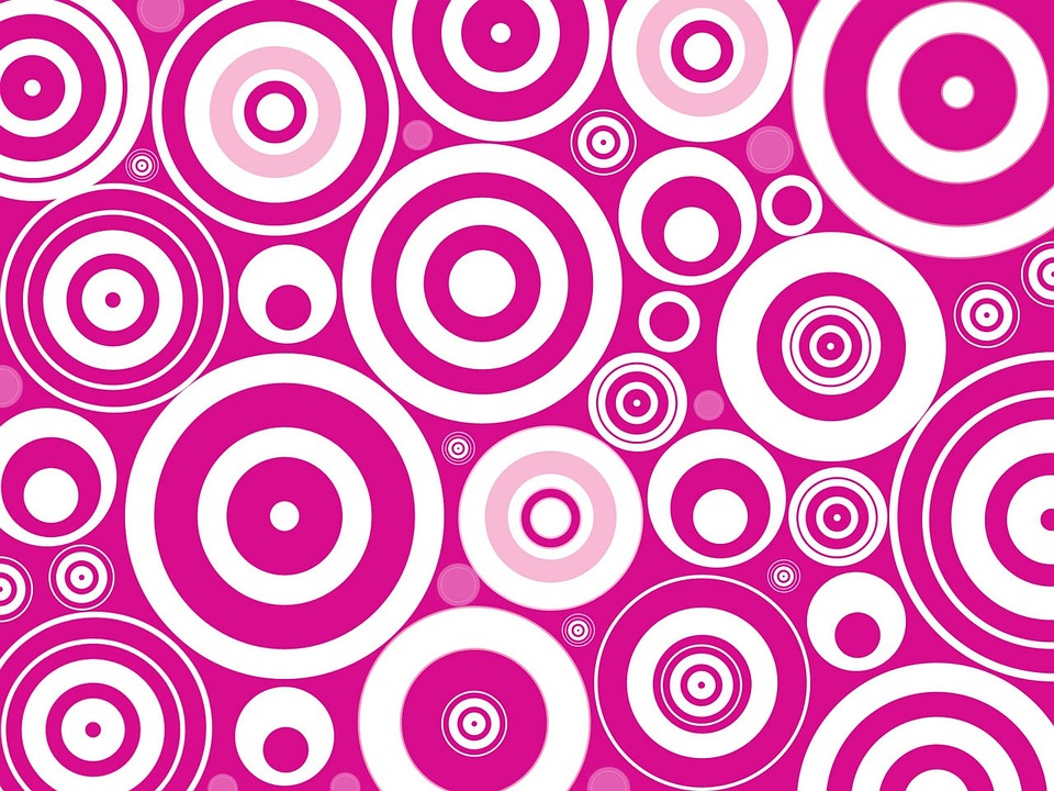 Violet Pink Circle Design Wallpapers