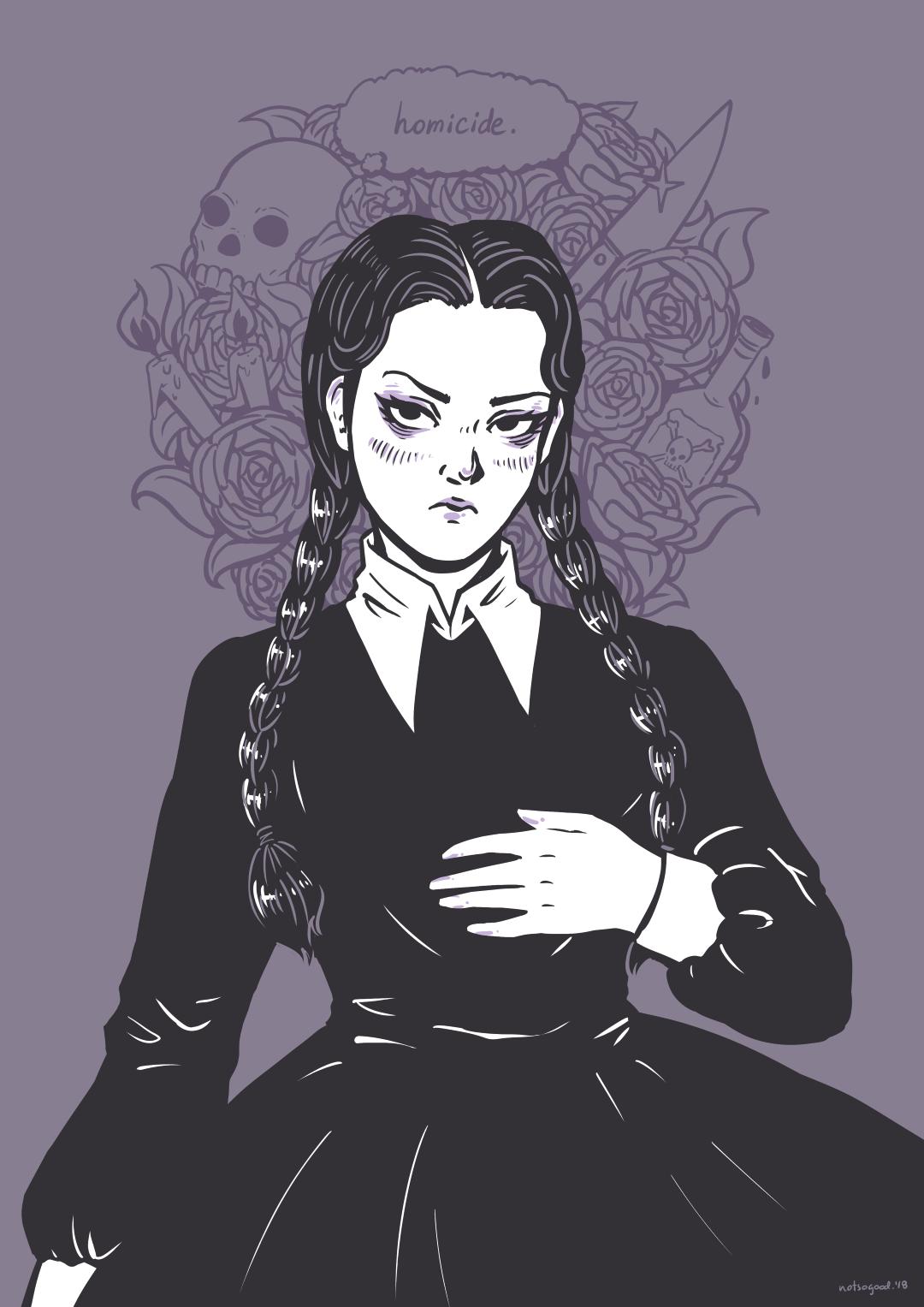 Wednesday Addams Artwork Wallpapers