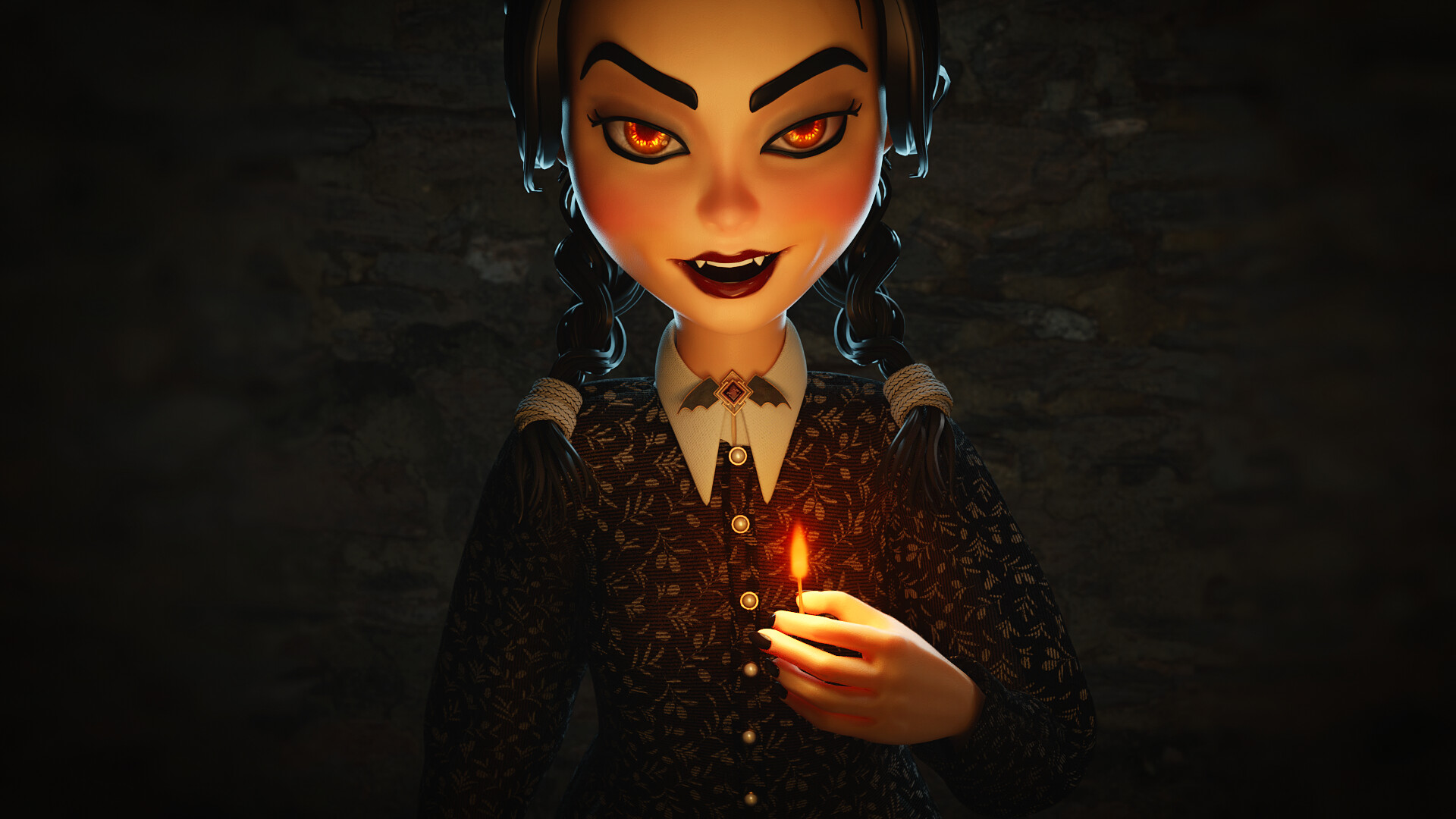 Wednesday Addams Artwork Wallpapers