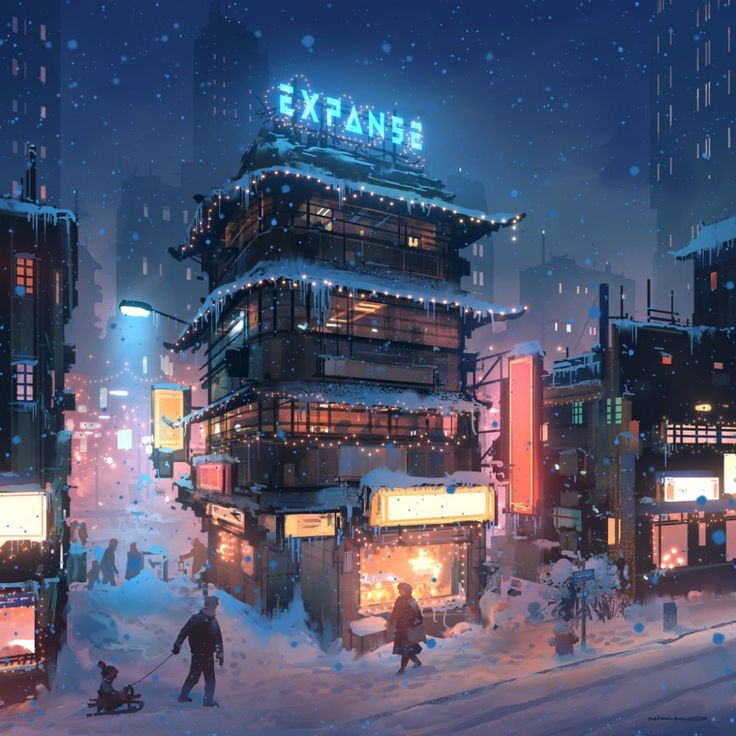 Winter City Digital Art Wallpapers