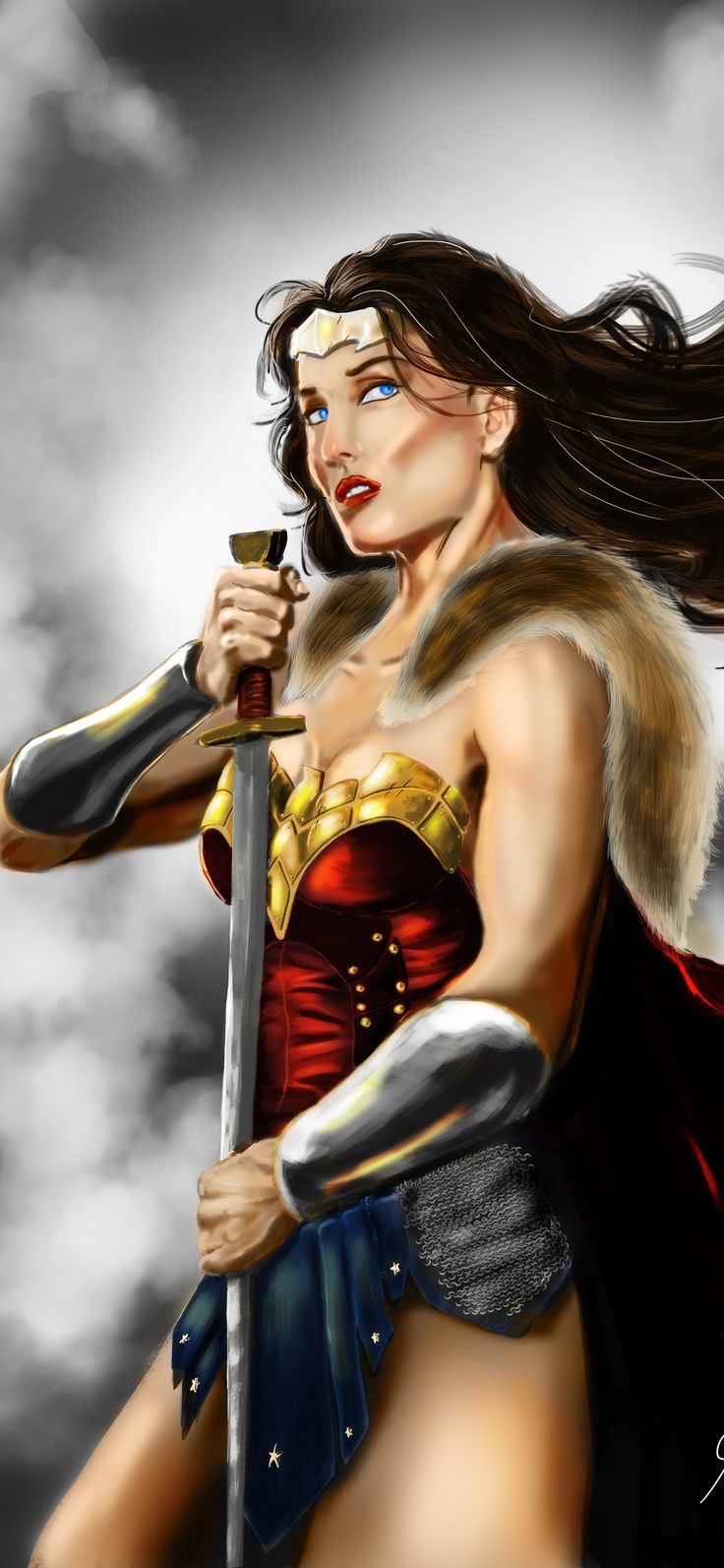 Wonder Woman Paint Art Wallpapers