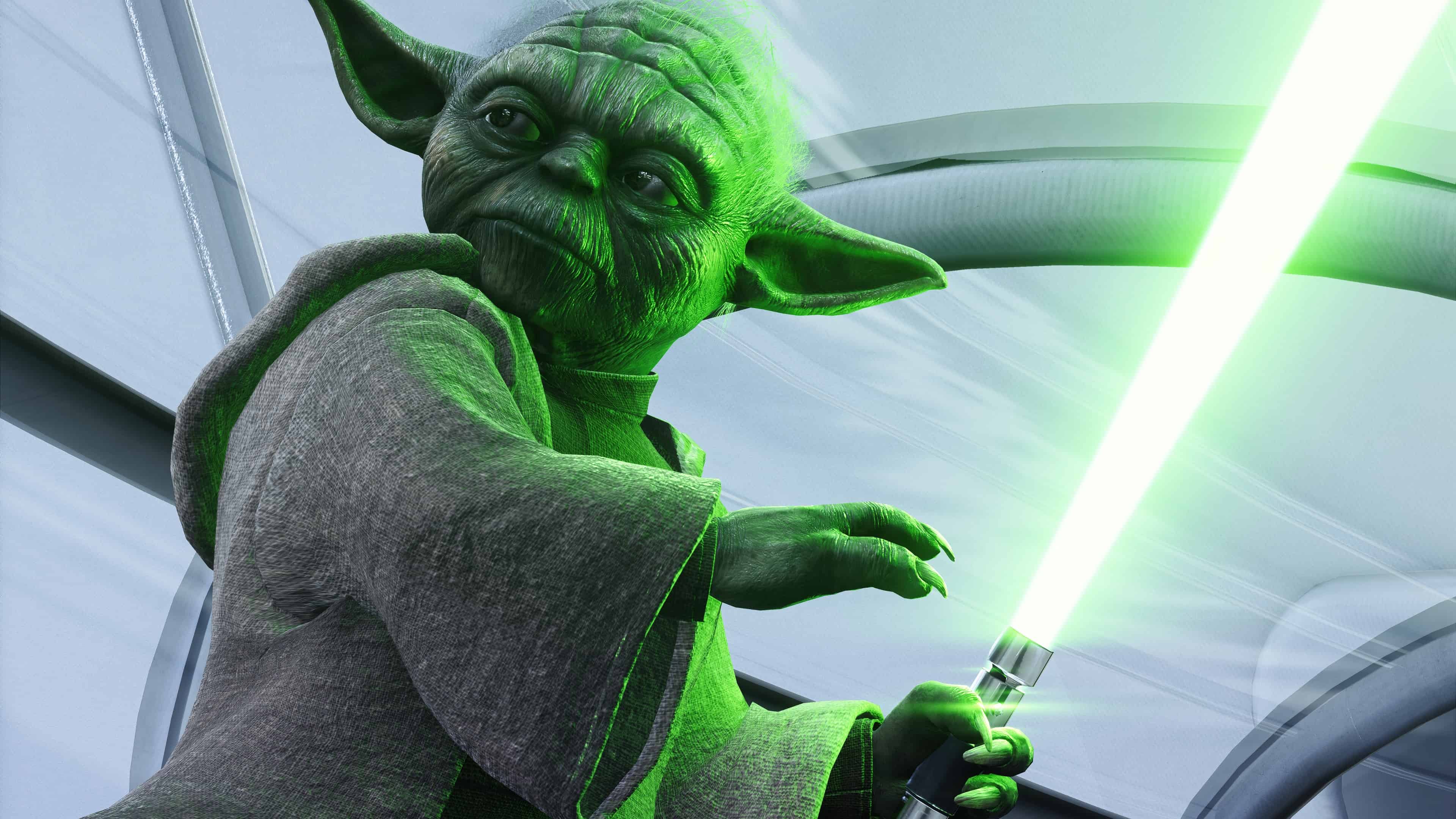 Yoda With Lightsaber Wallpapers