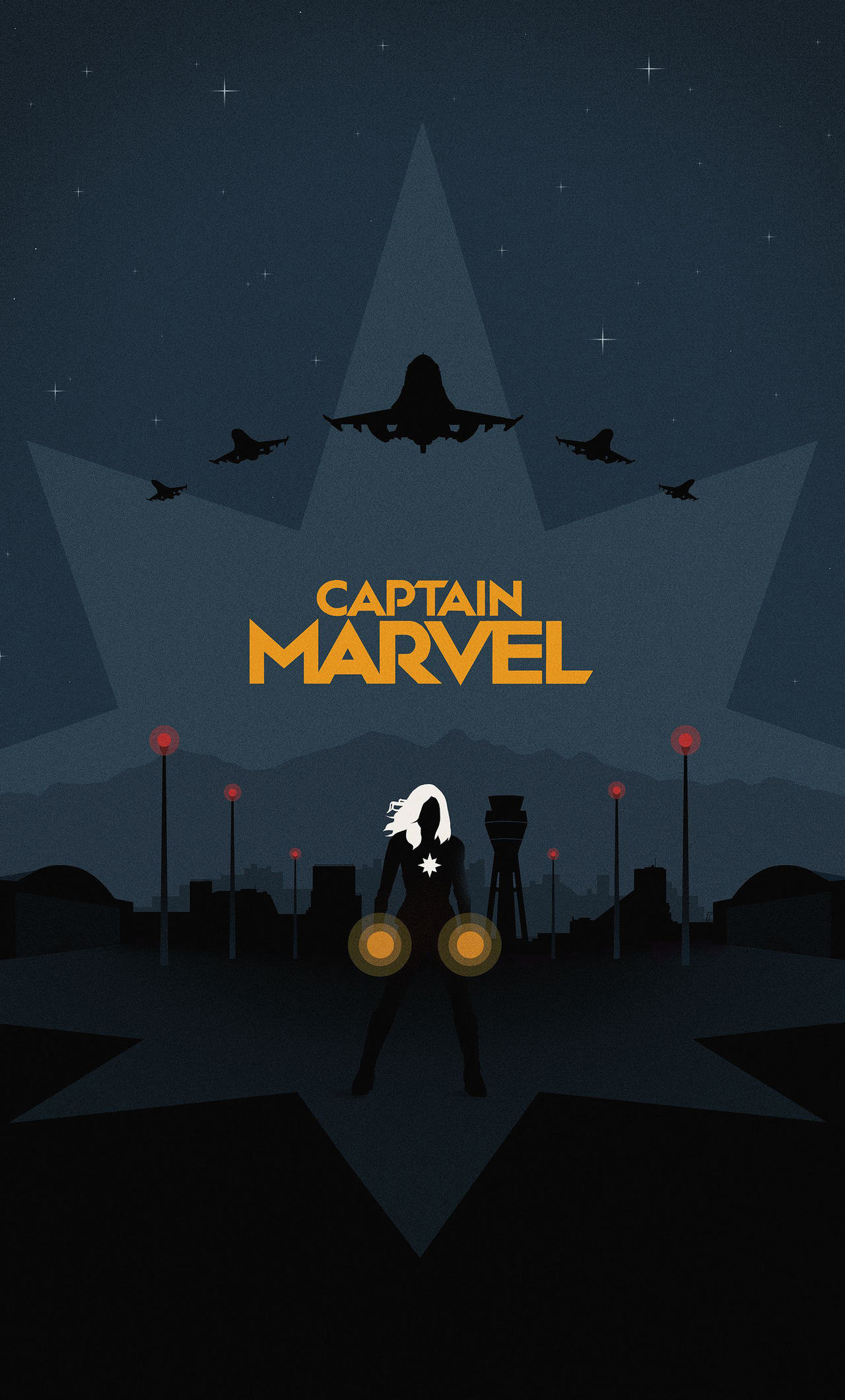 4K Captain Marvel Artwork Minimal Wallpapers