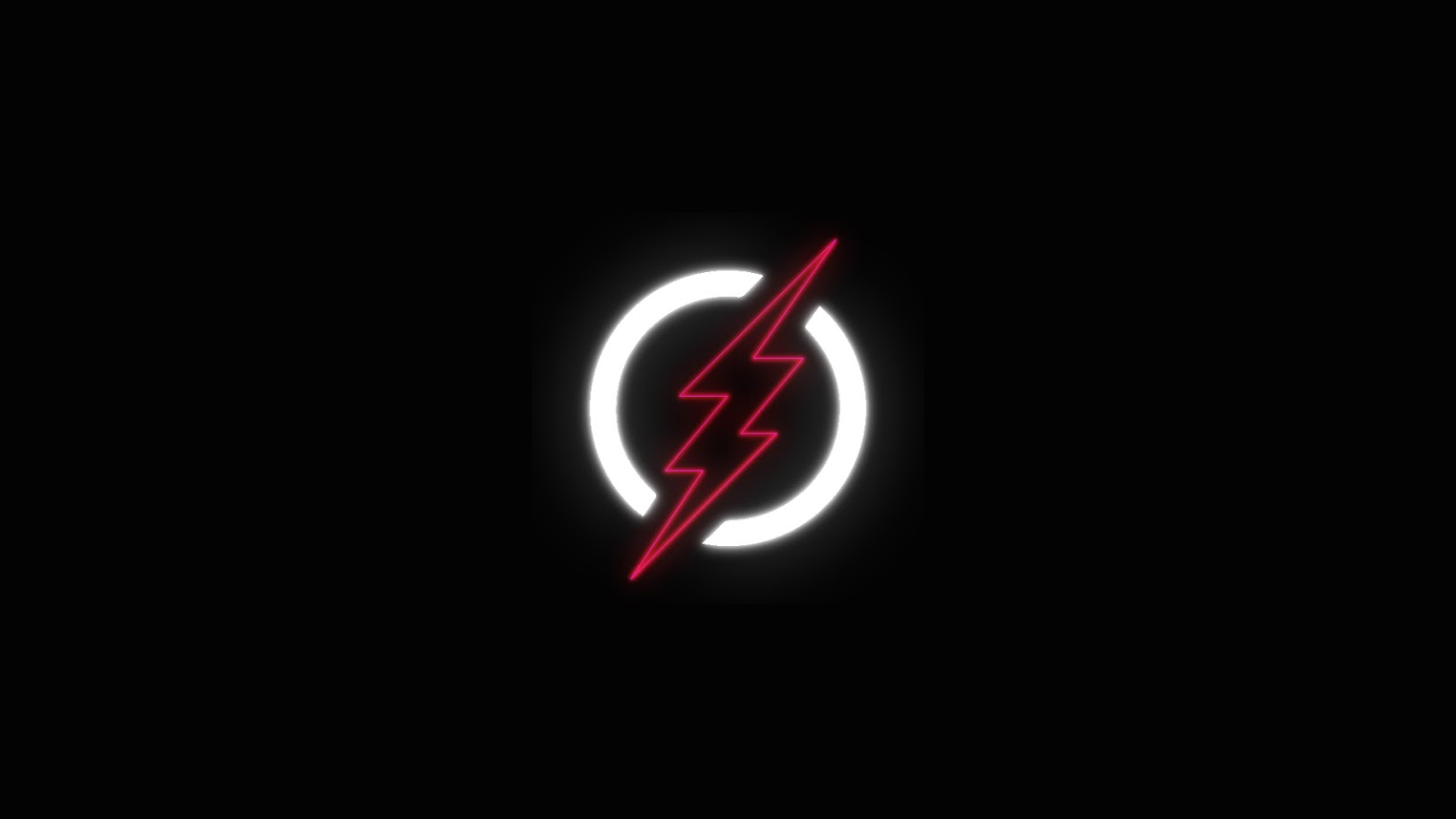 4K Flash Logo Minimal Wallpapers