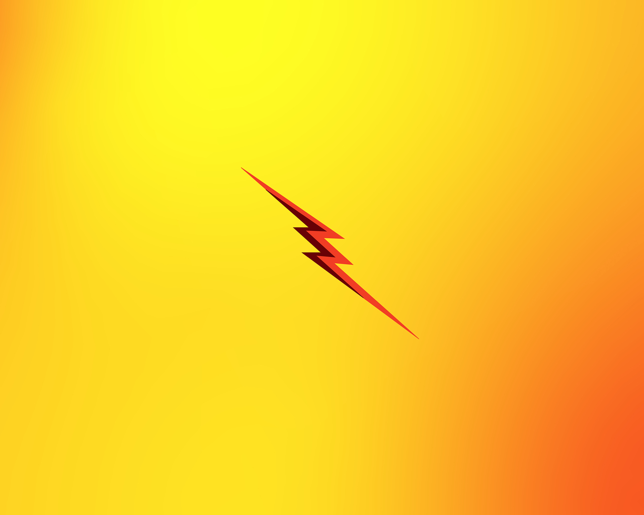 4K Flash Logo Minimal Wallpapers