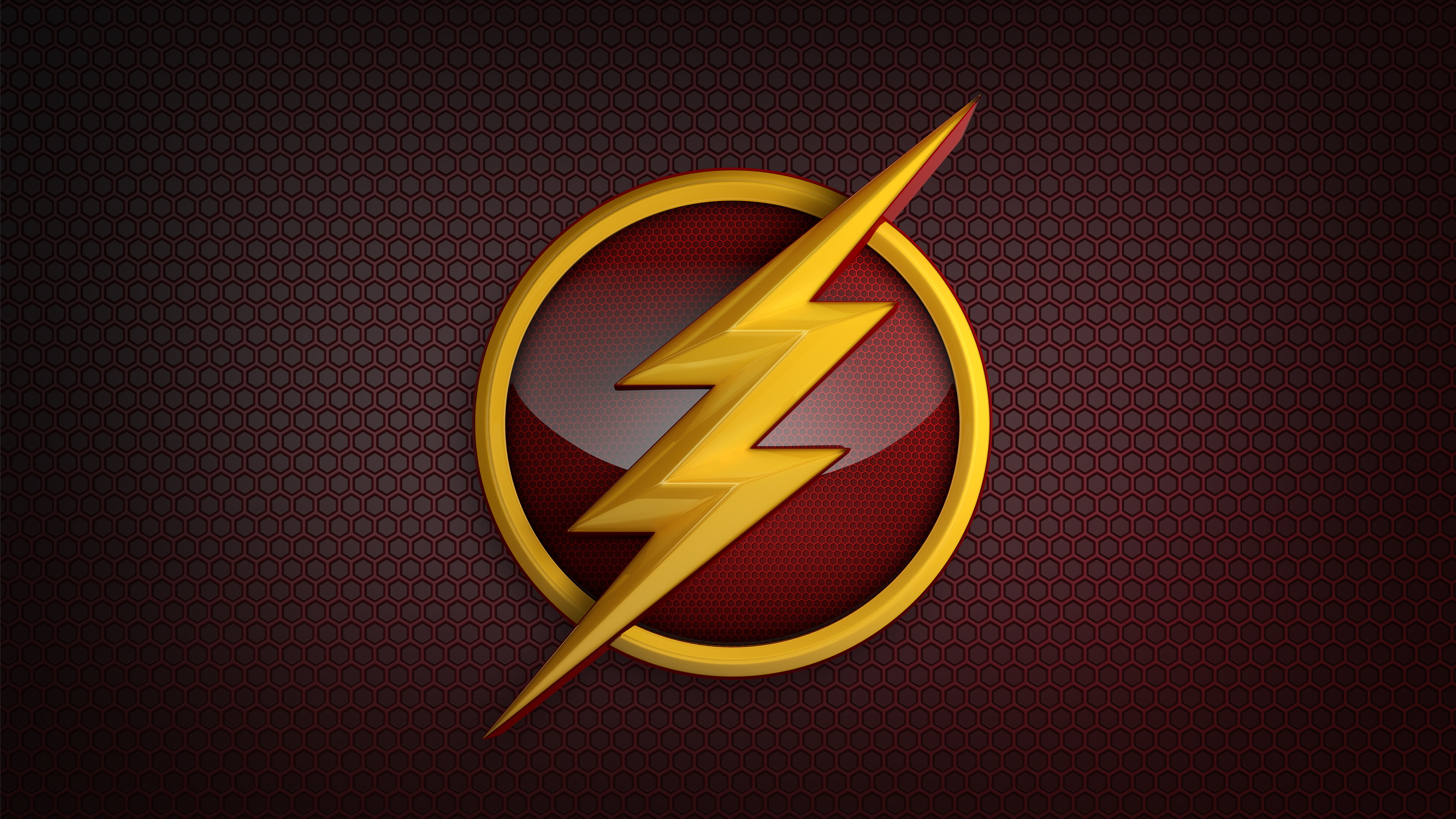 4K Flash Logo Minimal Wallpapers