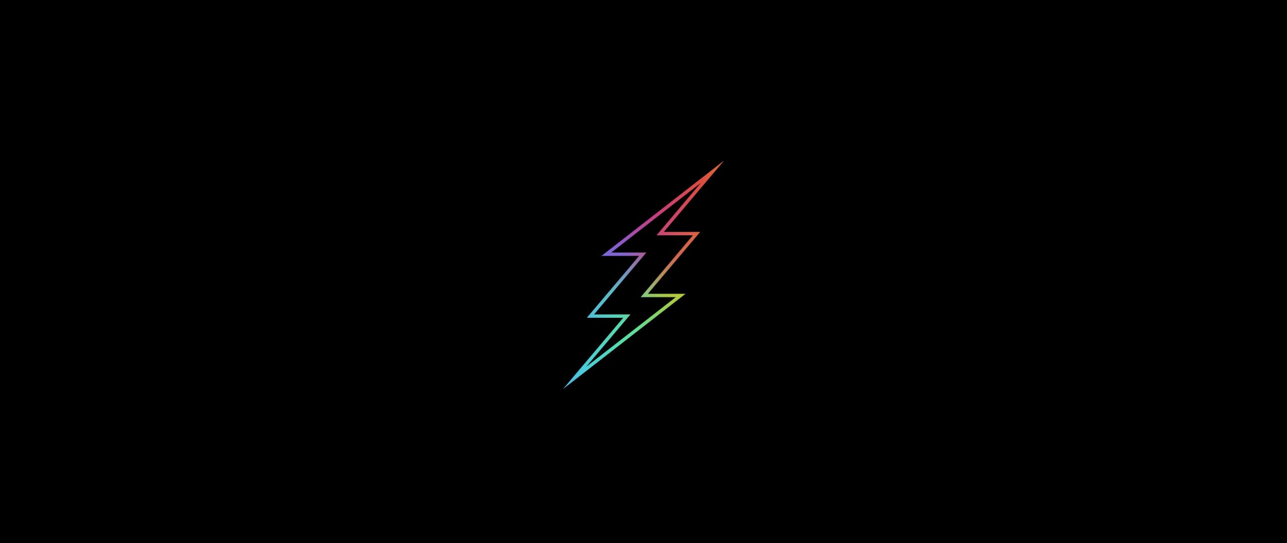 4K Flash Logo Minimal Wallpapers