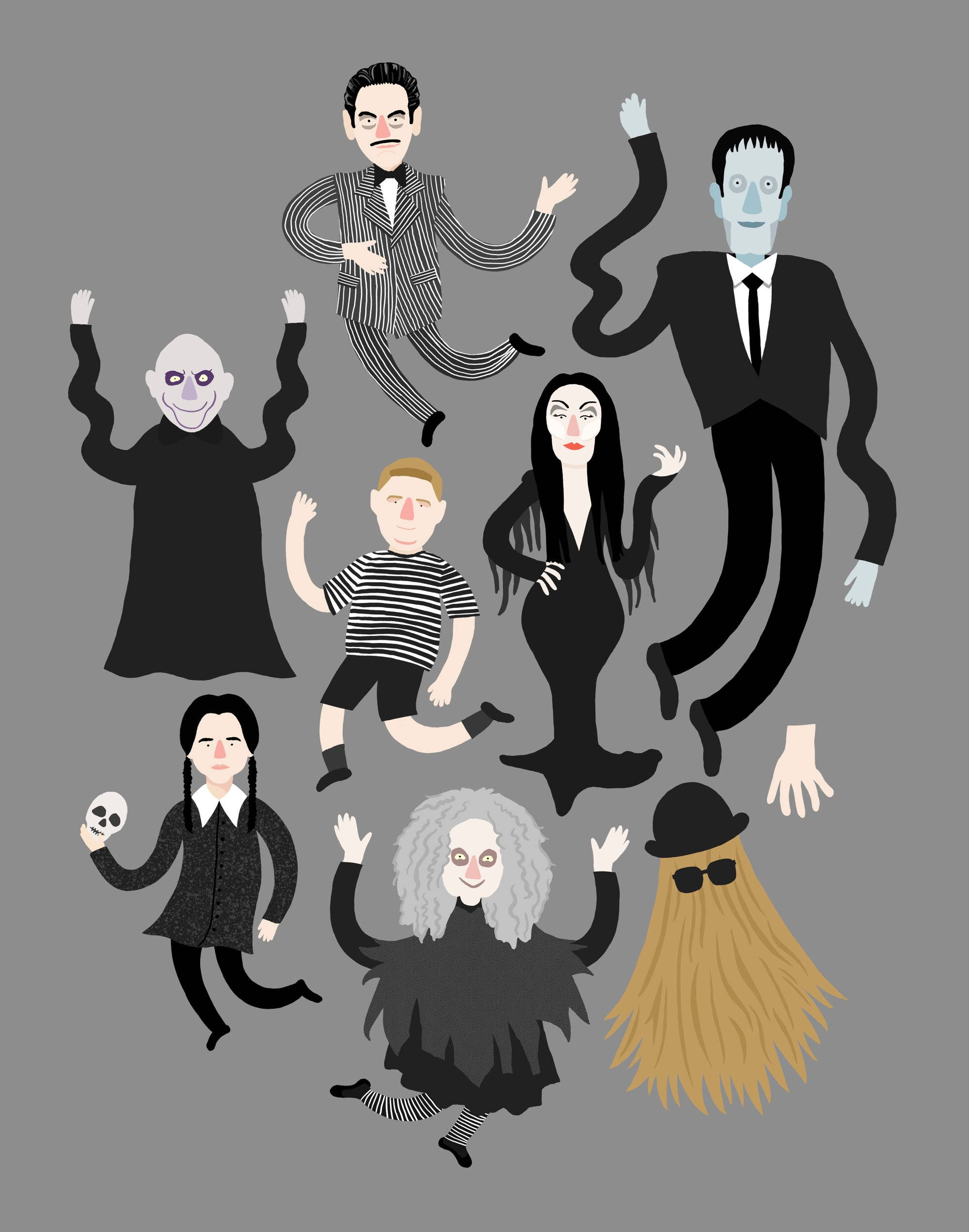 4K The Addams Family Movie Minimal Wallpapers