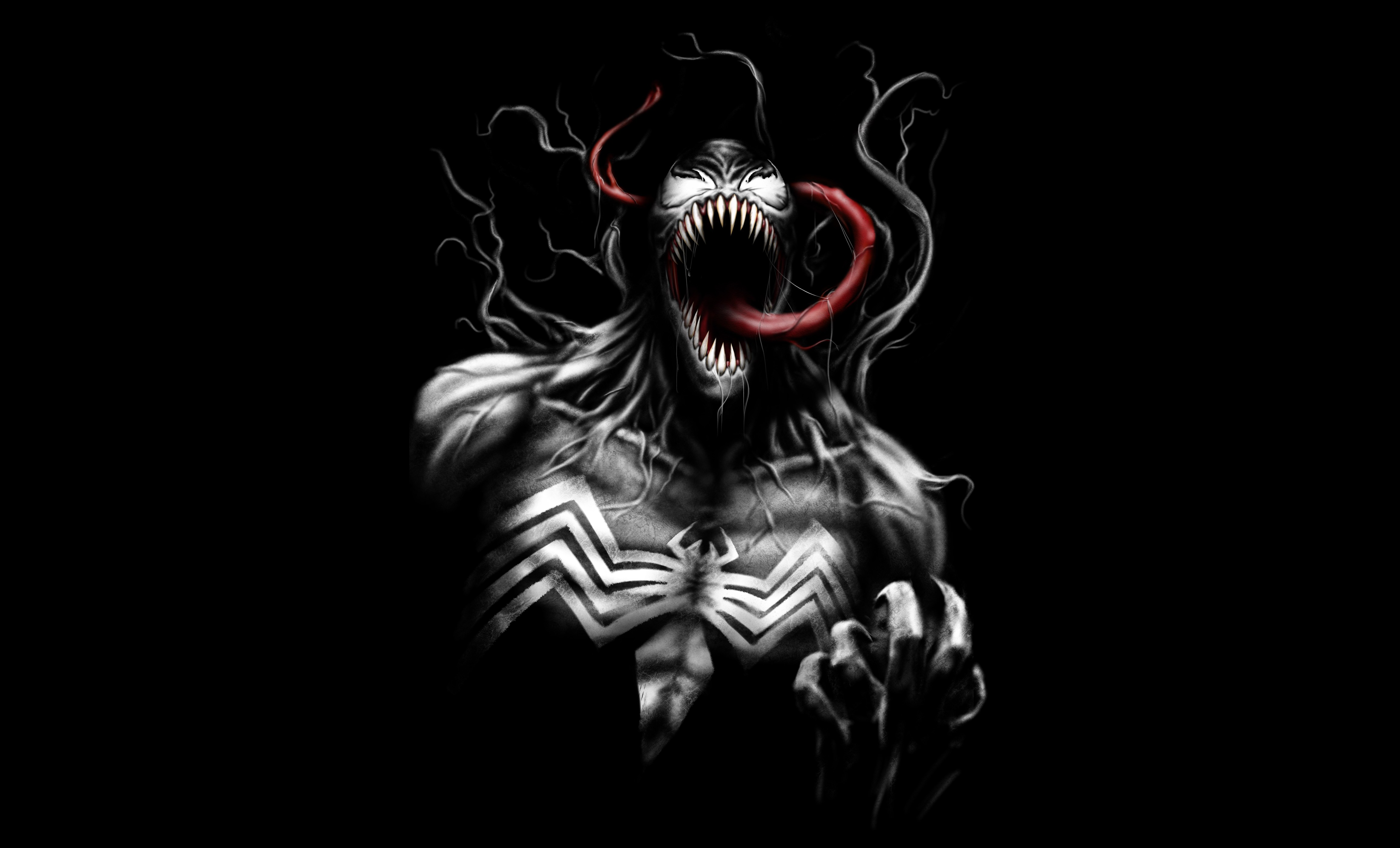 4K Venom Minimalism Wallpapers