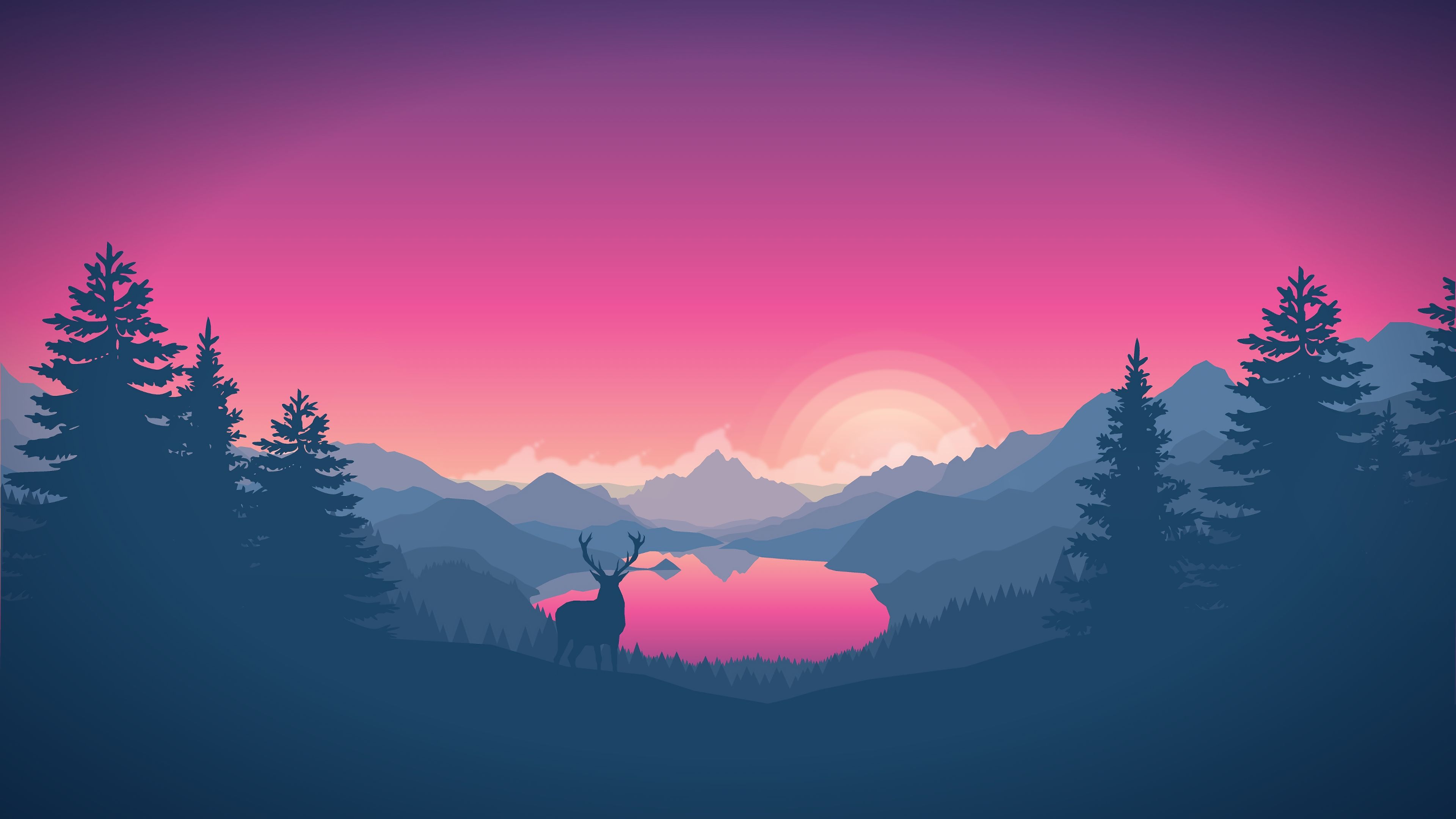 A Nature Minimal Wallpapers