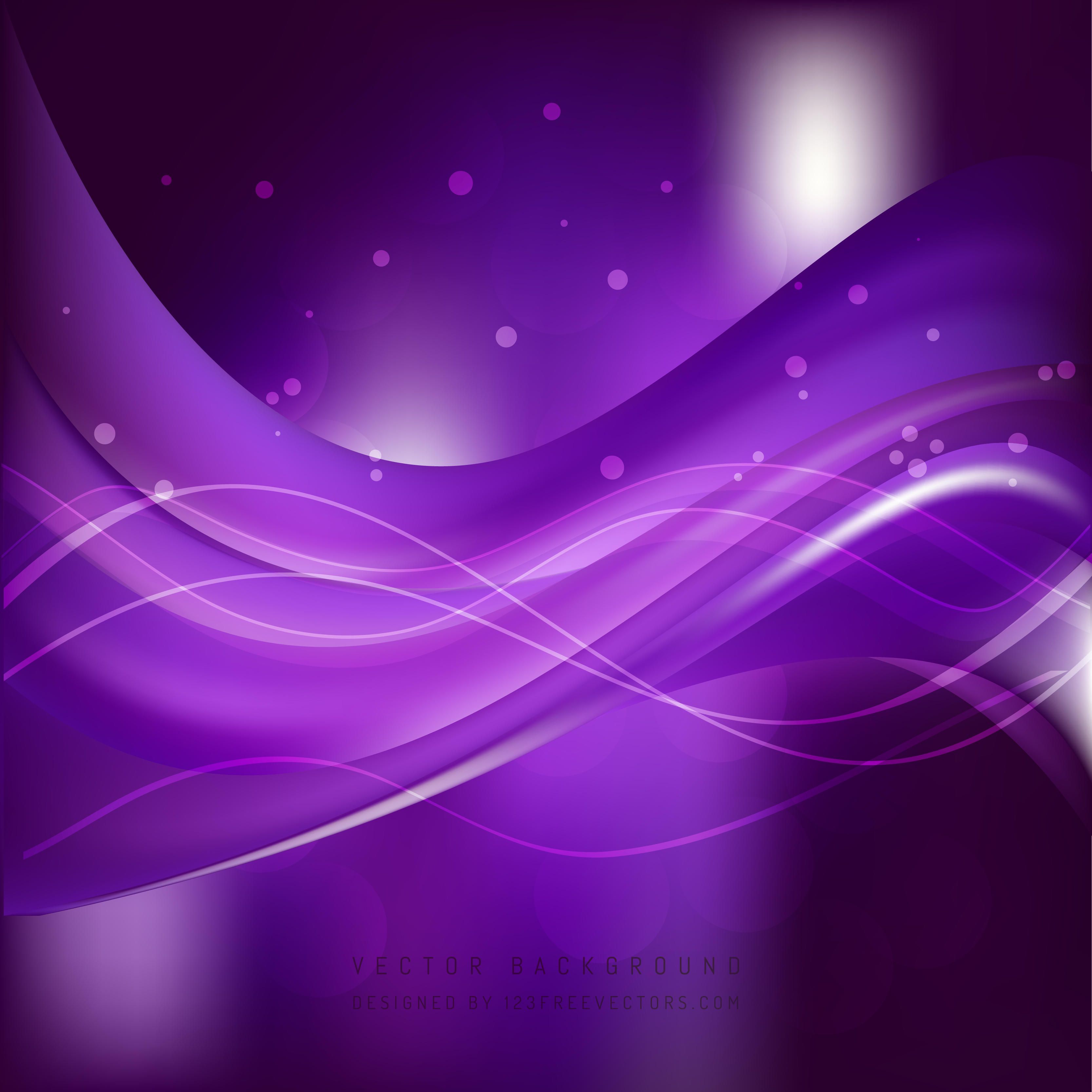 Abstract Purple Waves Wallpapers