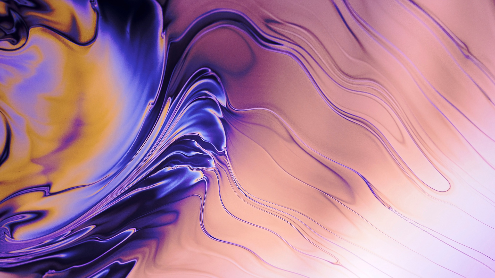 Abstract Purple Waves Wallpapers