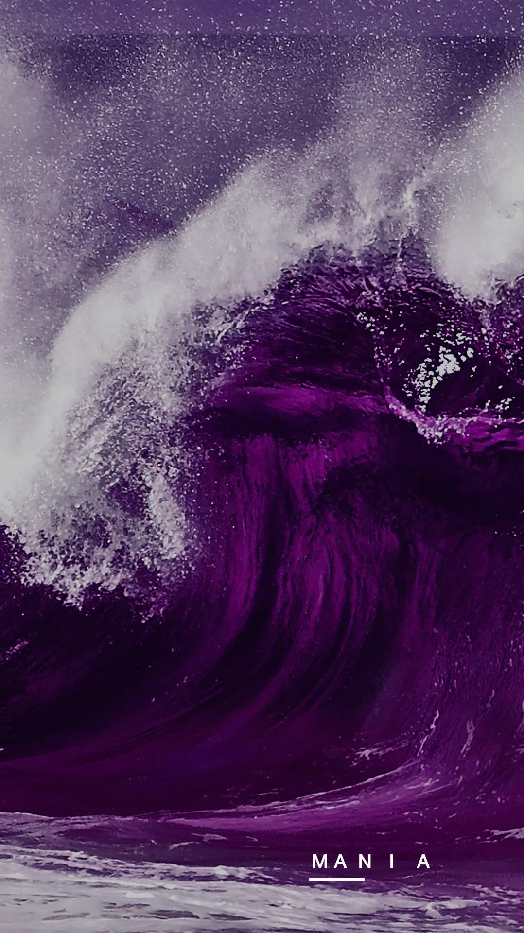 Abstract Purple Waves Wallpapers