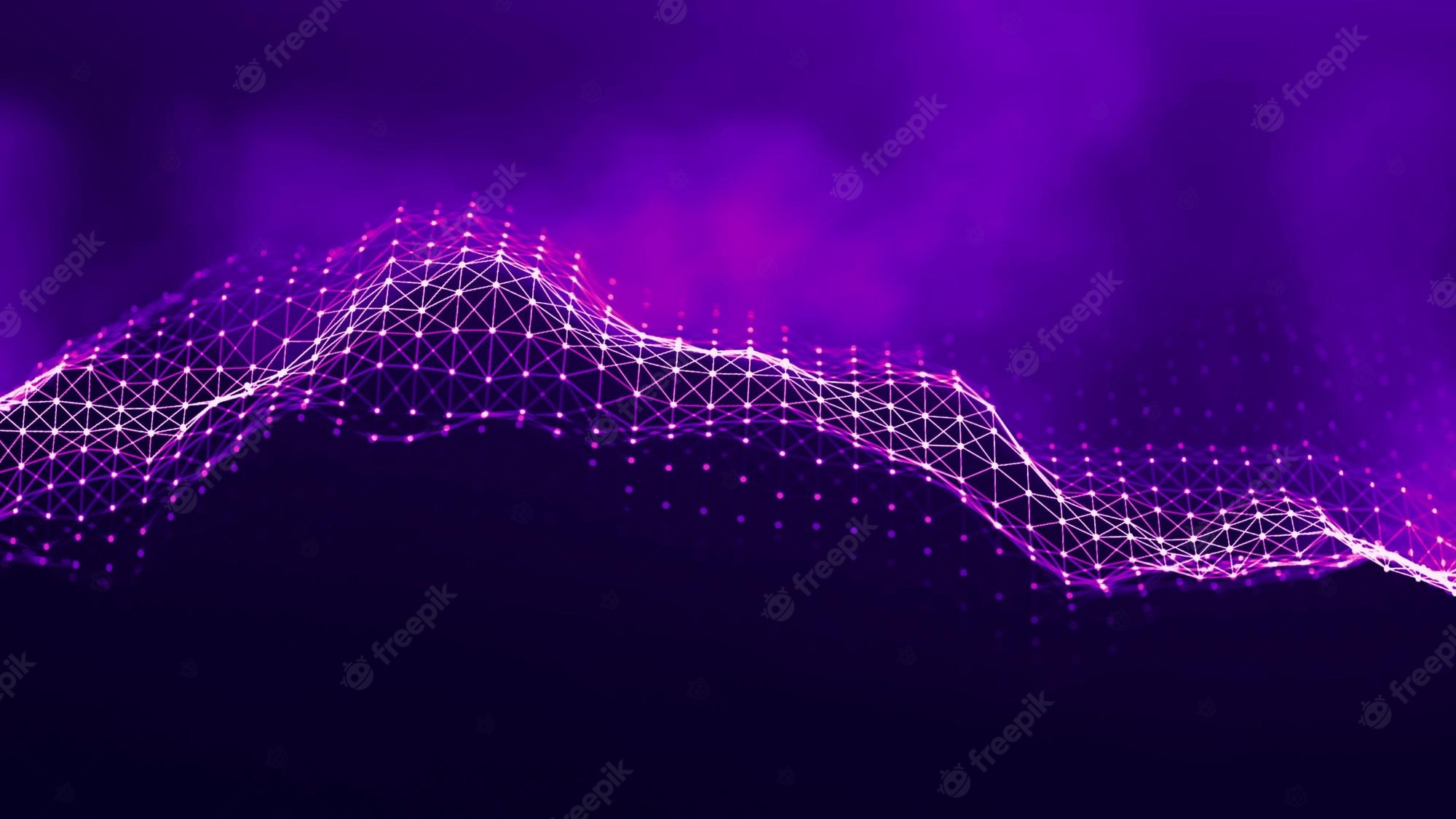 Abstract Purple Waves Wallpapers