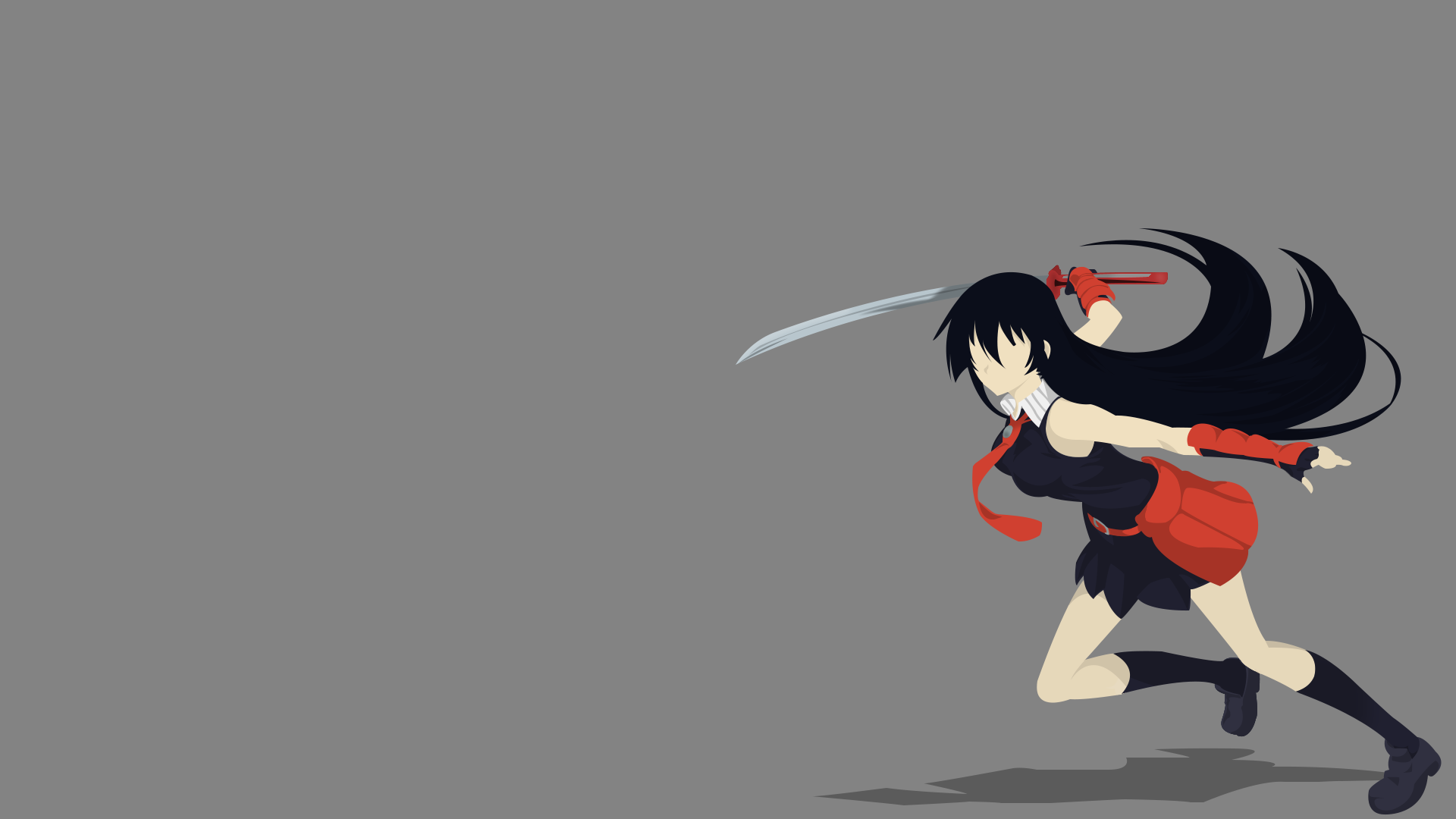 Akame From Akame Ga Kill Minimal Wallpapers