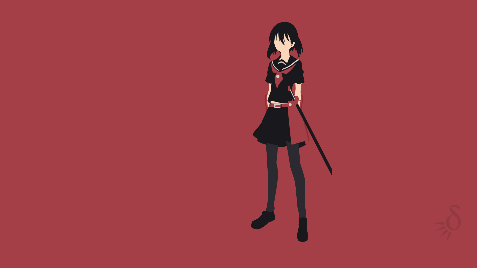 Akame From Akame Ga Kill Minimal Wallpapers