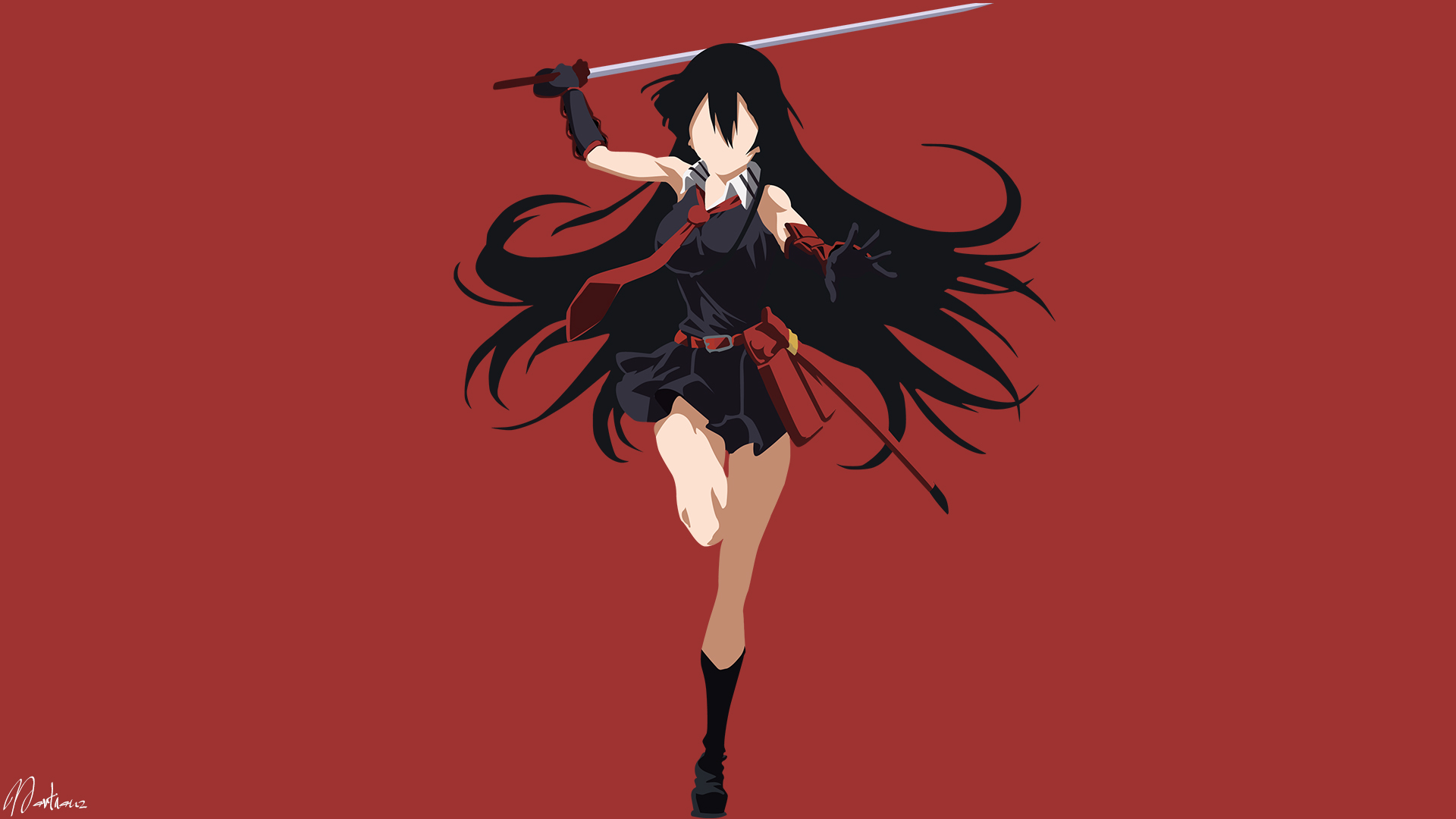 Akame From Akame Ga Kill Minimal Wallpapers