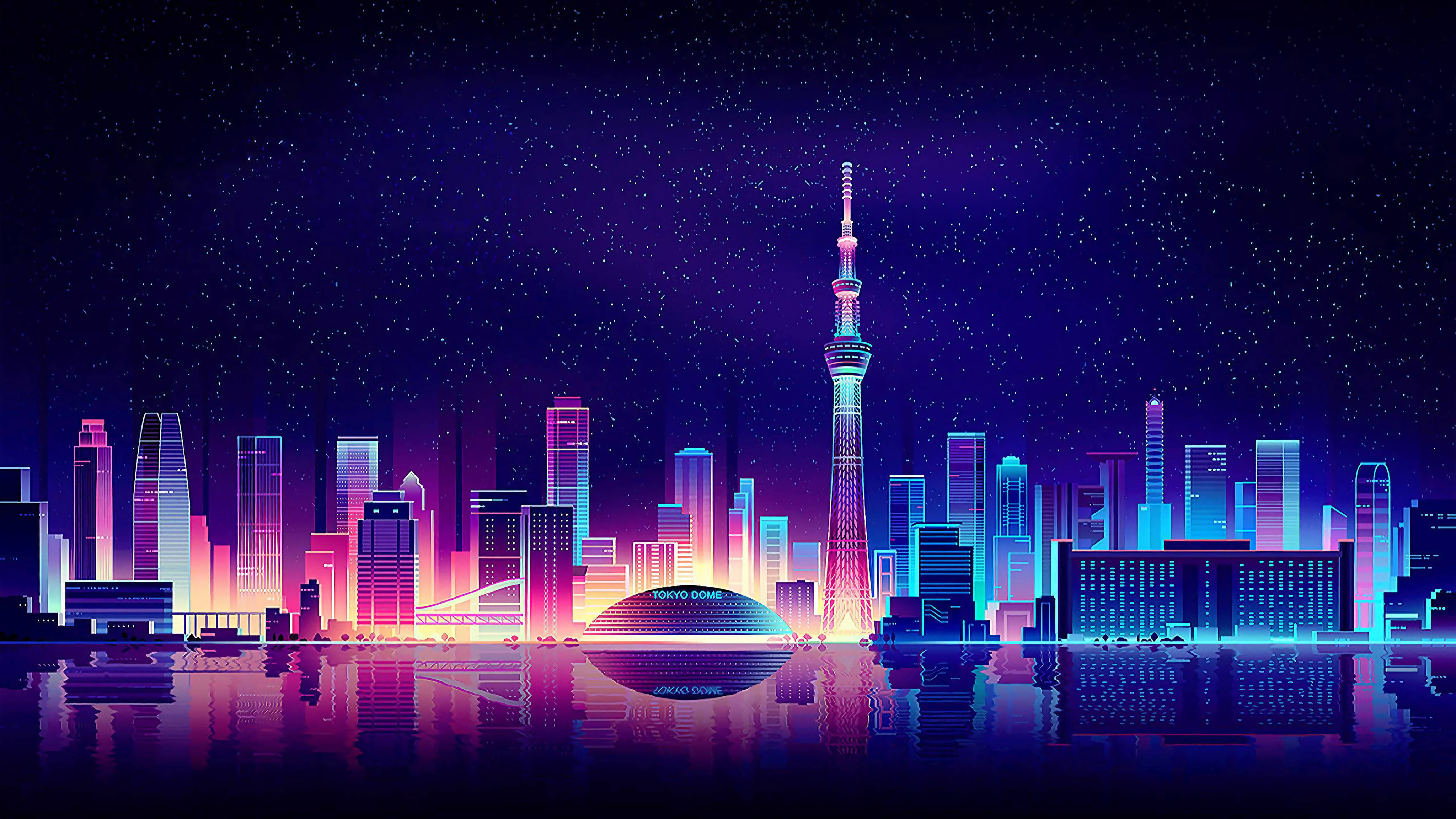 Alone In Cityscape Minimal Wallpapers