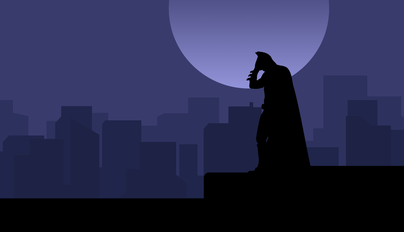 Batman Dark Minimal 8K Wallpapers