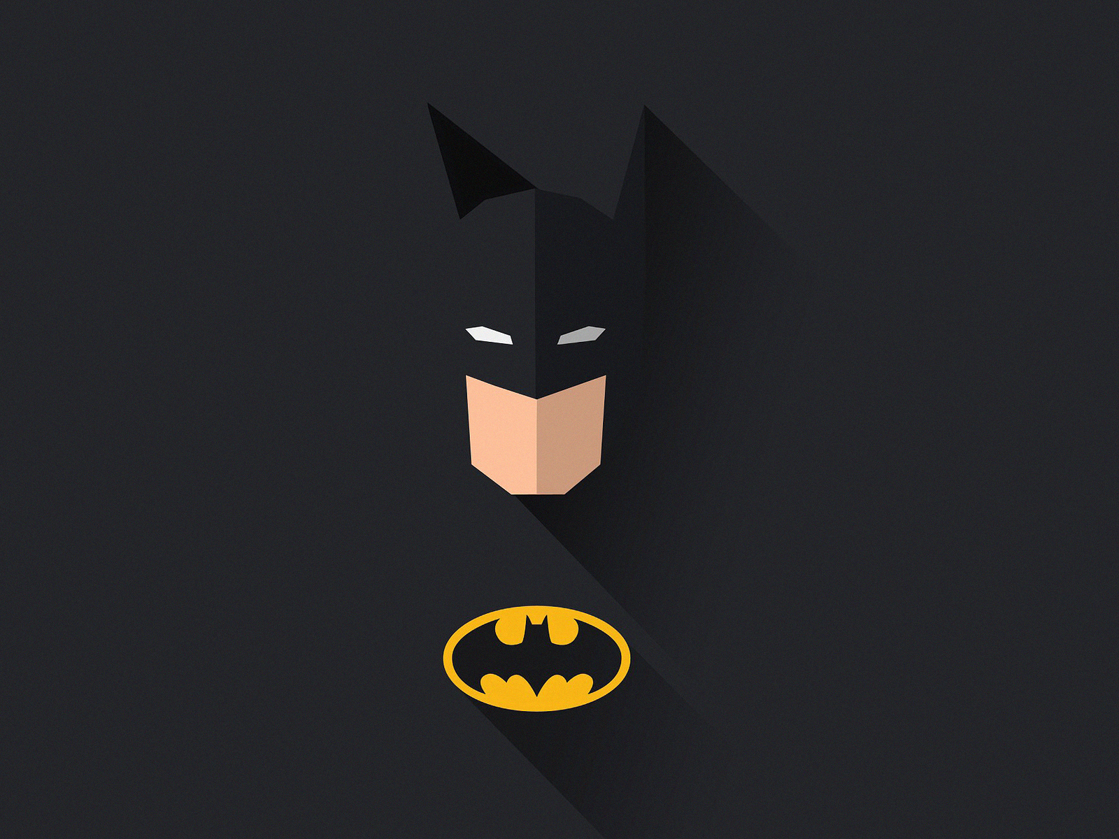 Batman Flat Design Minimal 4K Wallpapers