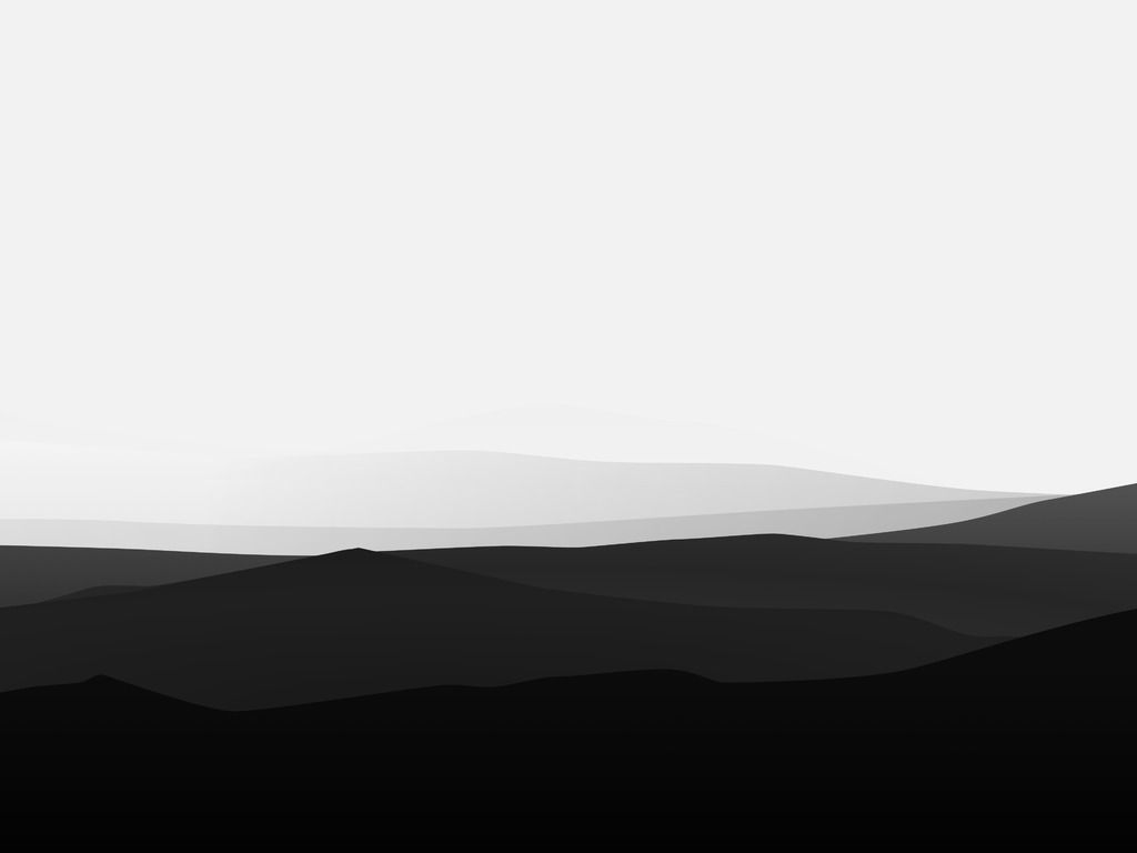 Black Mountains Vector Minimal Art Wallpapers