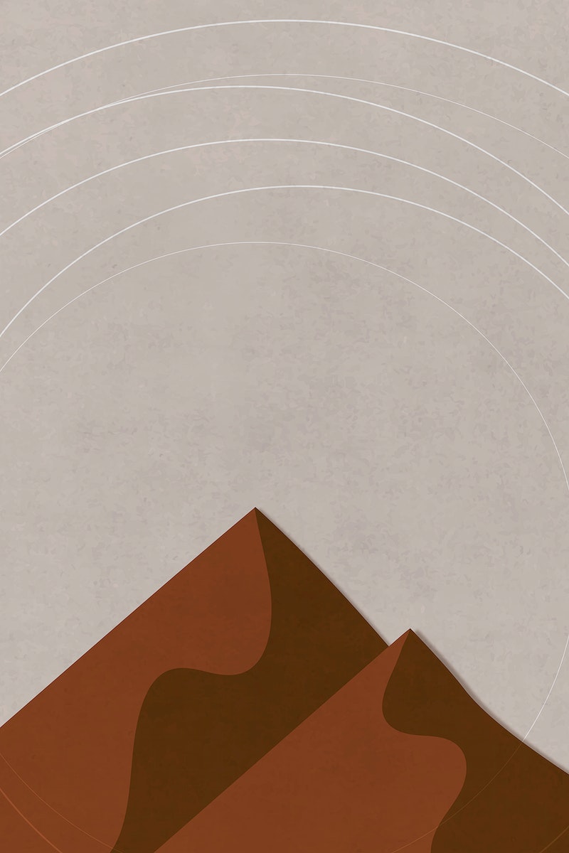 Black Mountains Vector Minimal Art Wallpapers