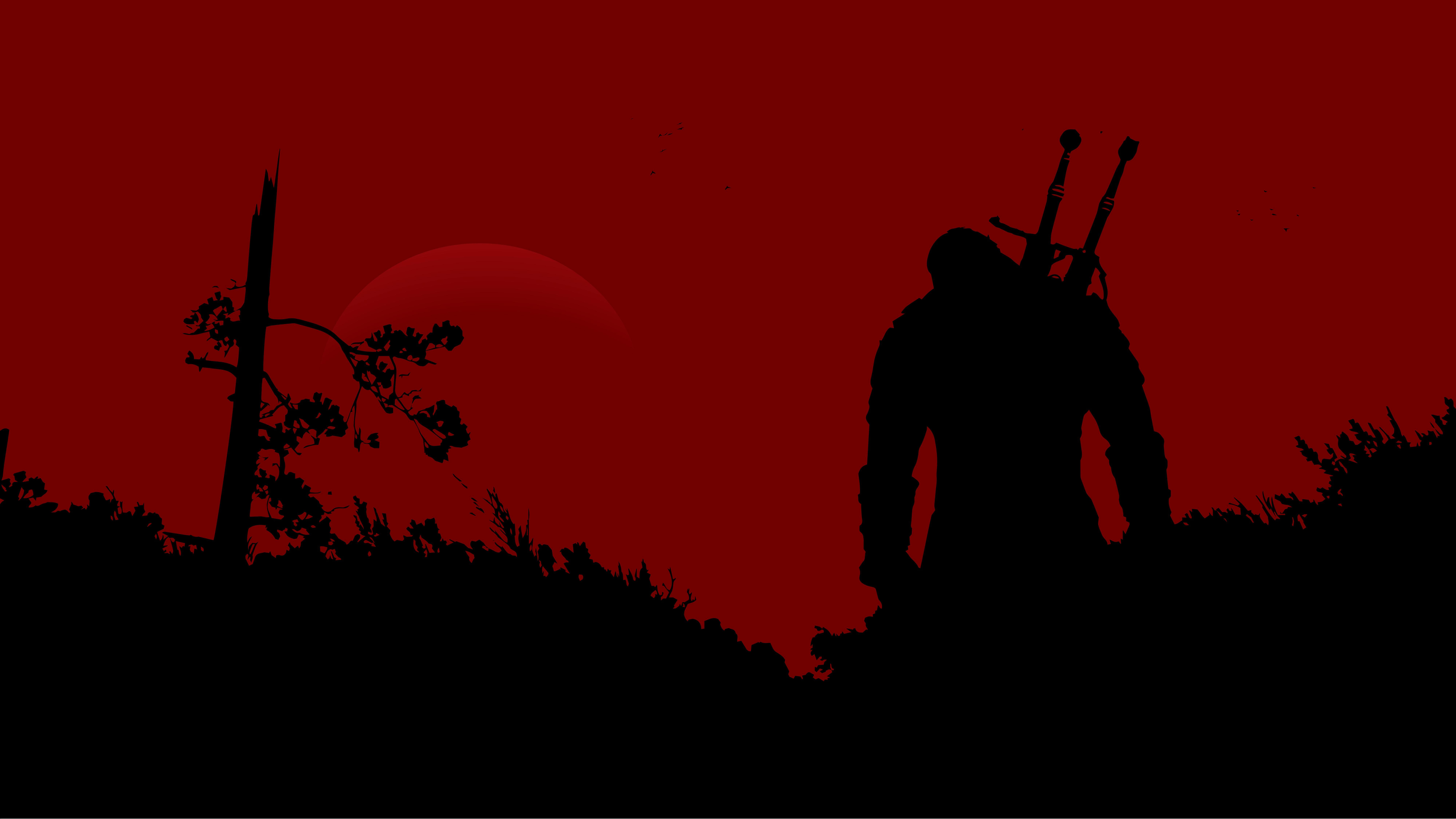 Bloodshot Minimal Art Wallpapers