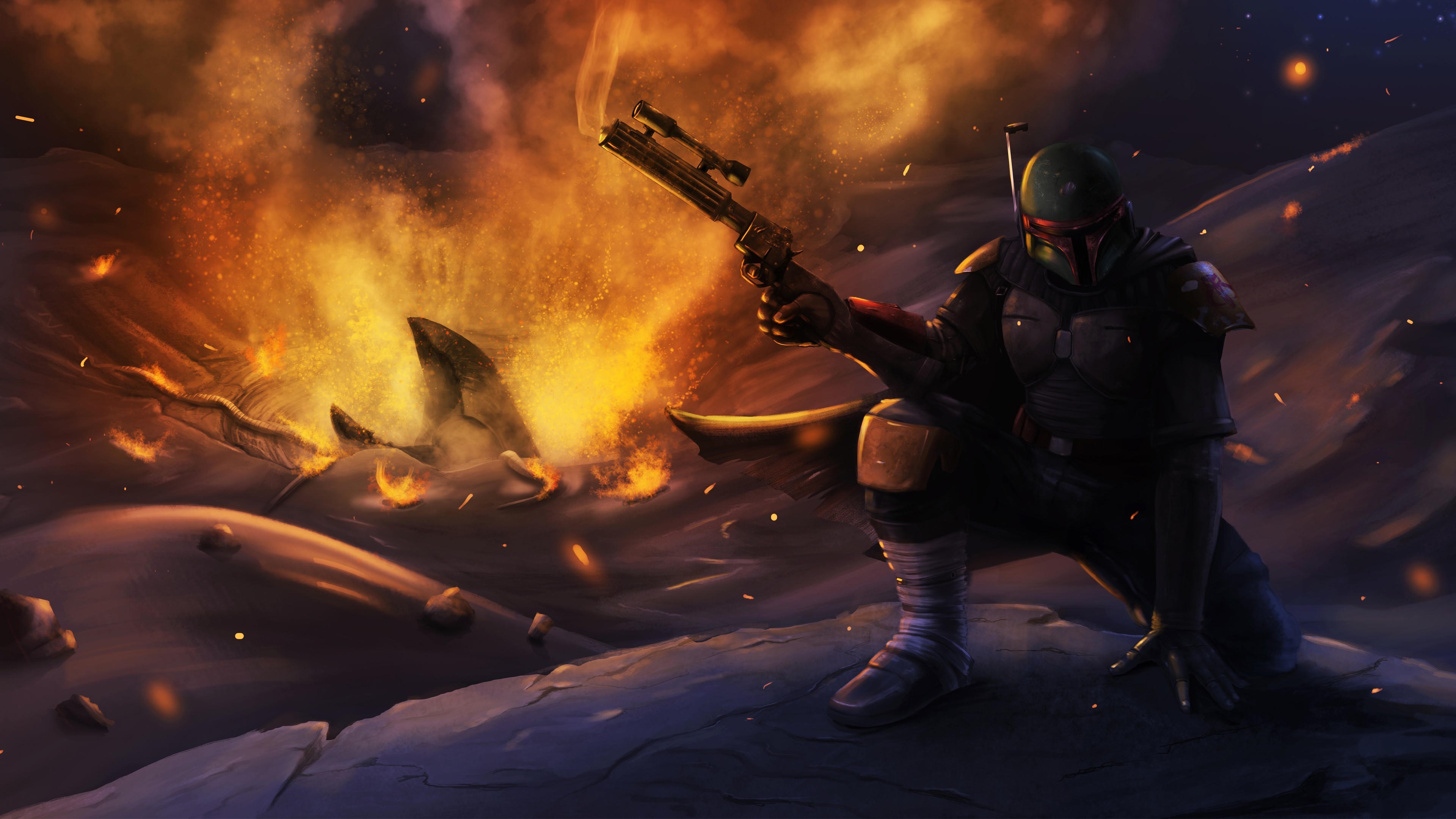 Boba Fett Star Wars Art Wallpapers