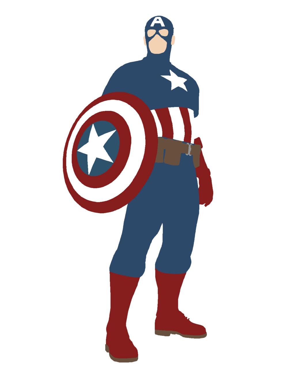 Captain America Iron Man Minimal Art Wallpapers