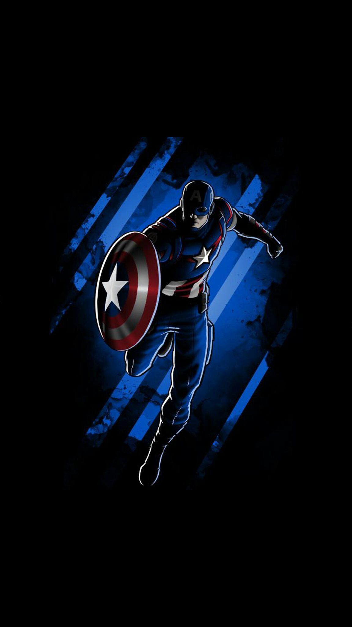 Captain America Minimal Marvel Wallpapers